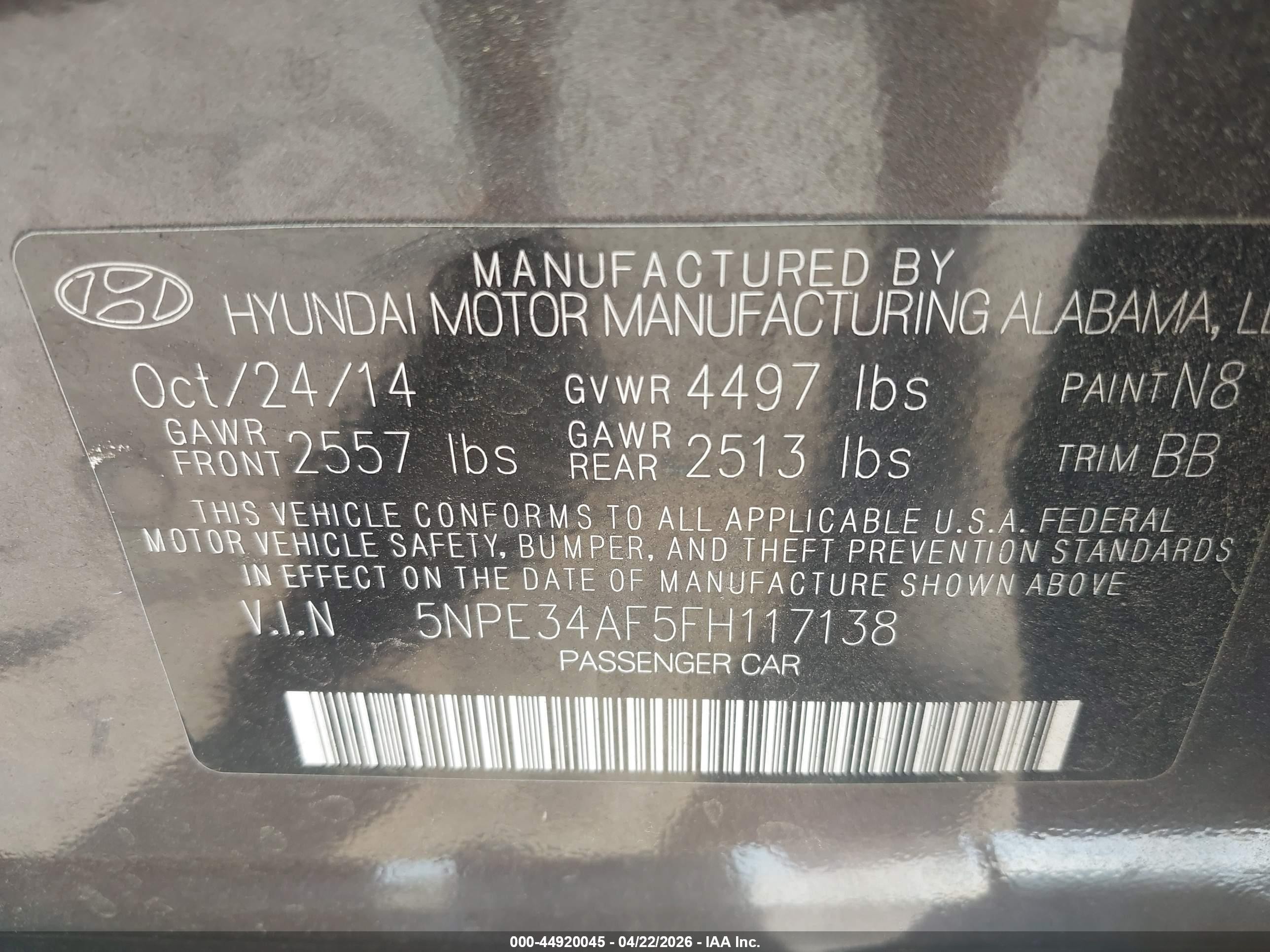 2015 Hyundai Sonata Sport Brown vin: 5NPE34AF5FH117138