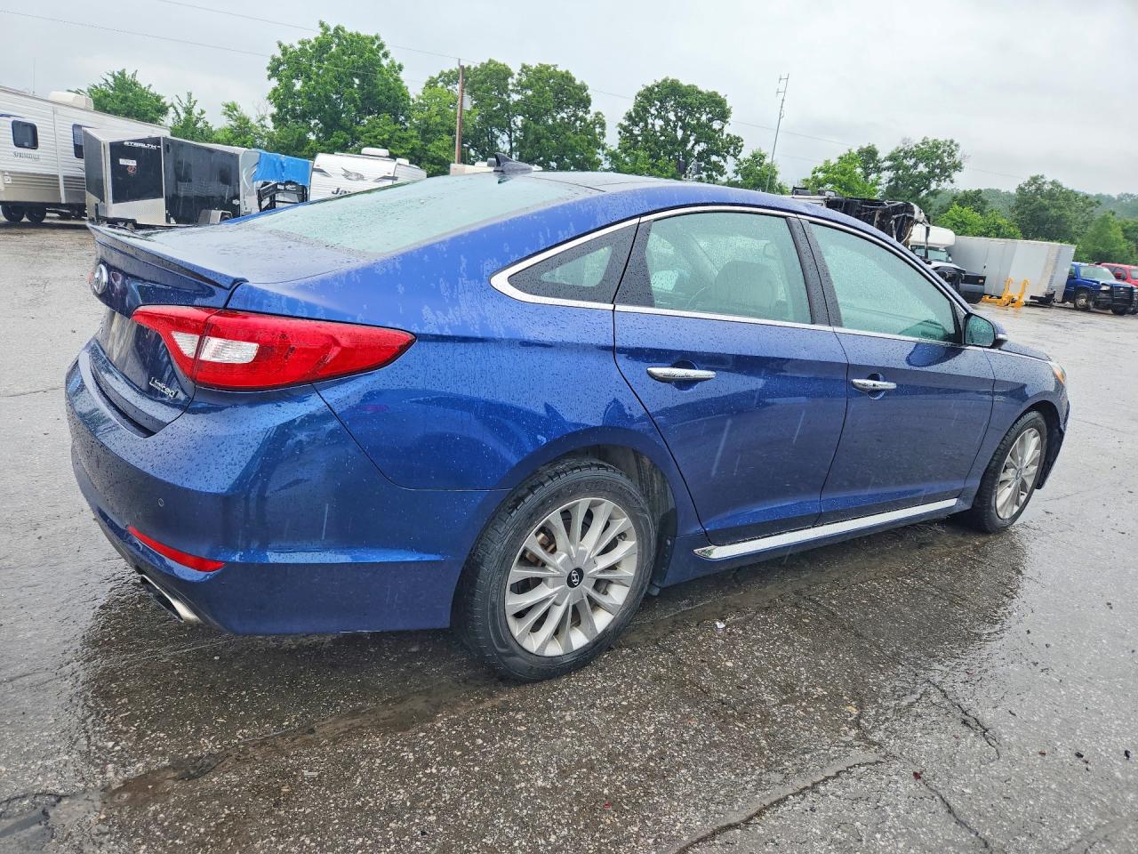 2015 Hyundai Sonata Limited Blue vin: 5NPE34AF5FH125899