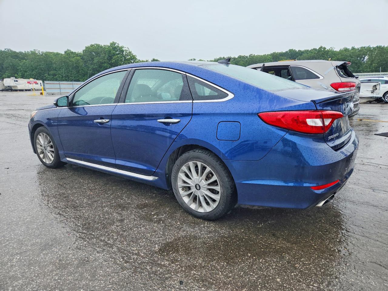 2015 Hyundai Sonata Limited Blue vin: 5NPE34AF5FH125899