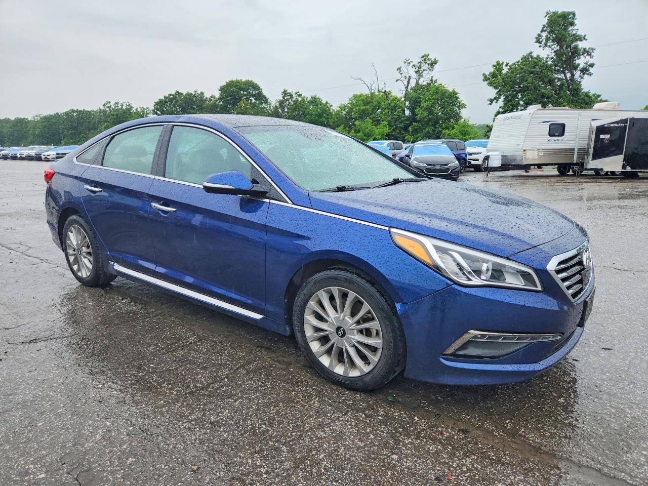 2015 Hyundai Sonata Limited Blue vin: 5NPE34AF5FH125899