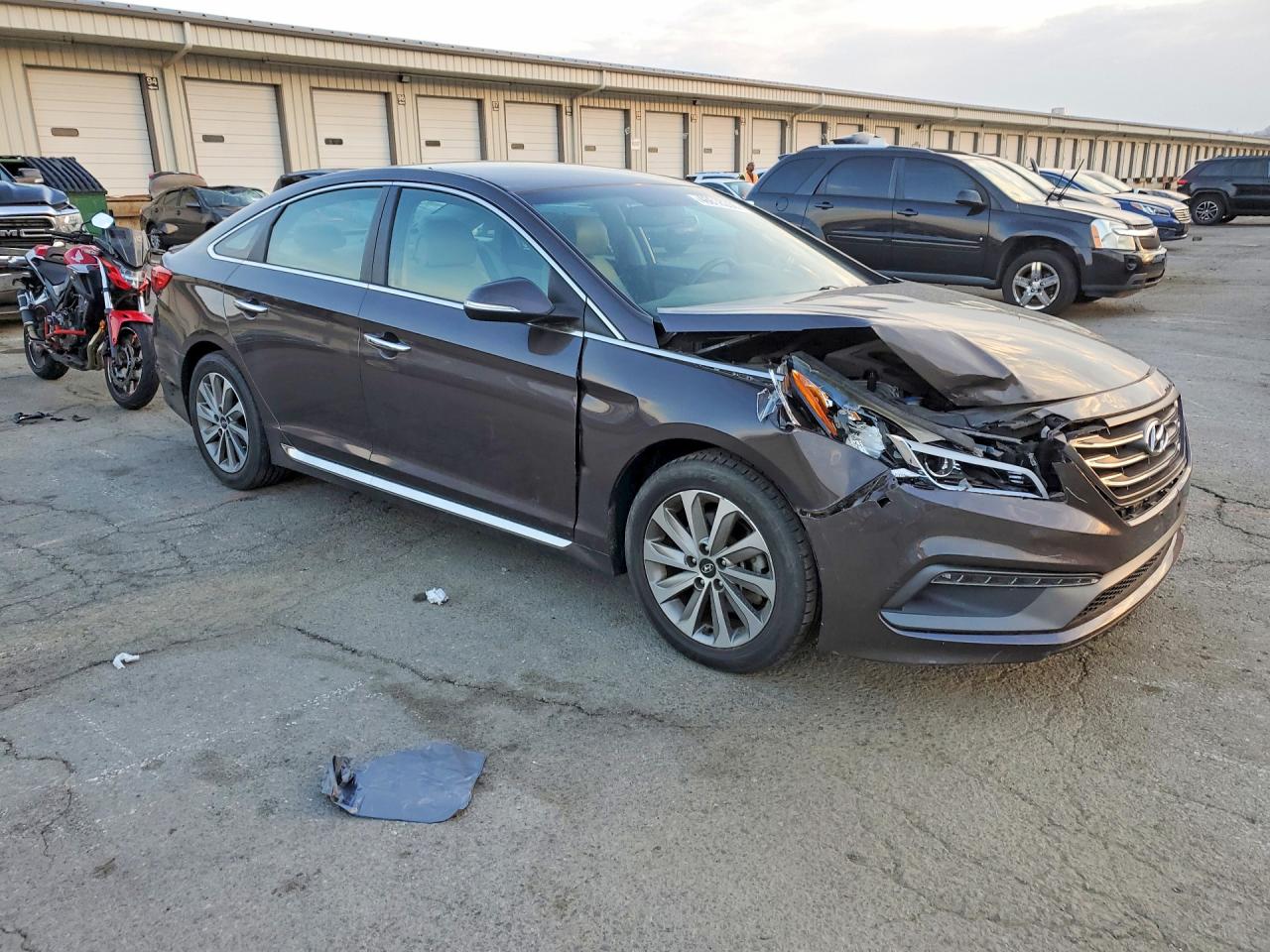 2015 Hyundai Sonata Sport Brown vin: 5NPE34AF5FH134425