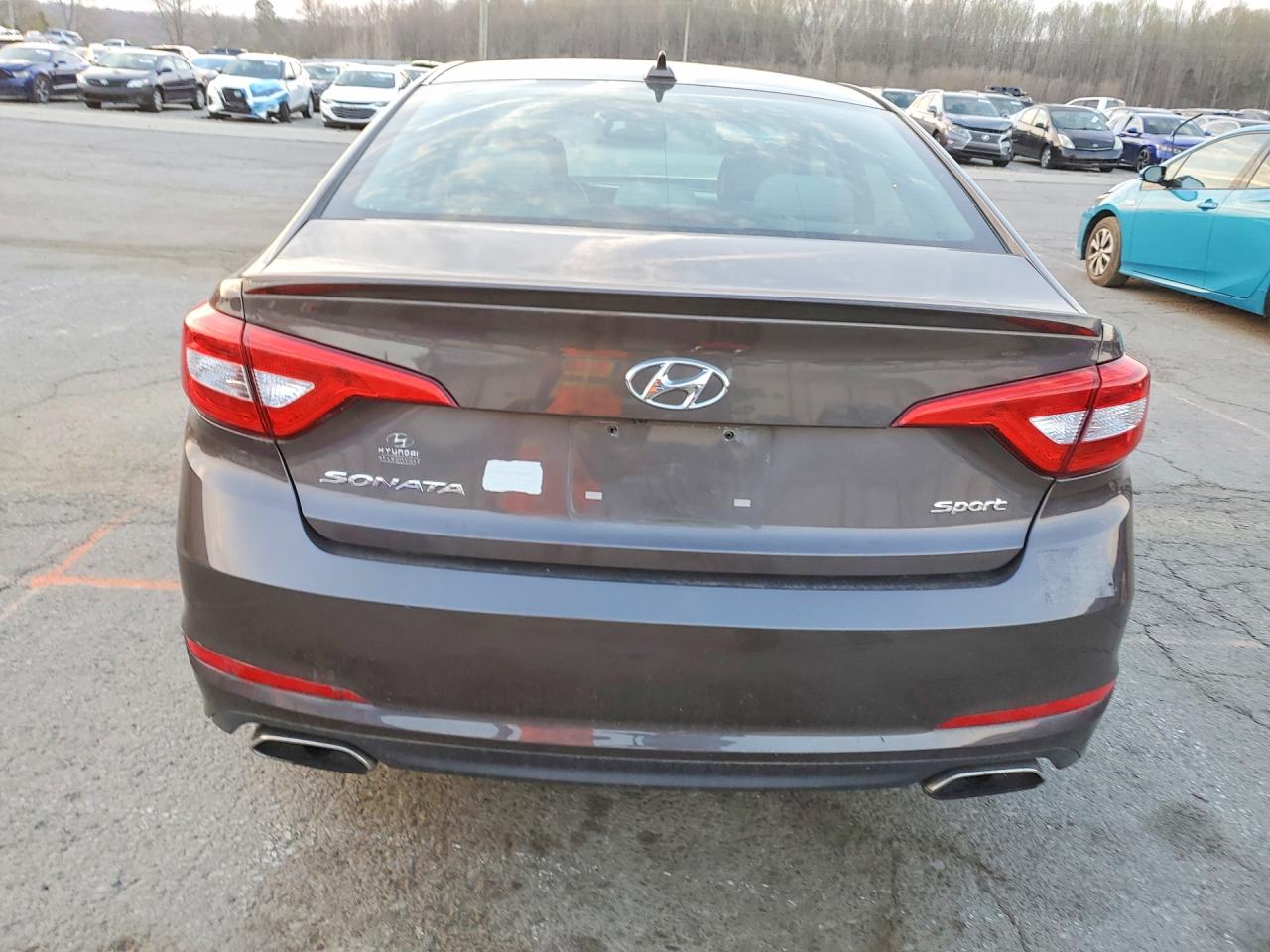 2015 Hyundai Sonata Sport Brown vin: 5NPE34AF5FH134425