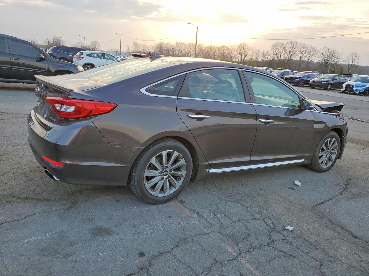2015 Hyundai Sonata Sport Brown vin: 5NPE34AF5FH134425