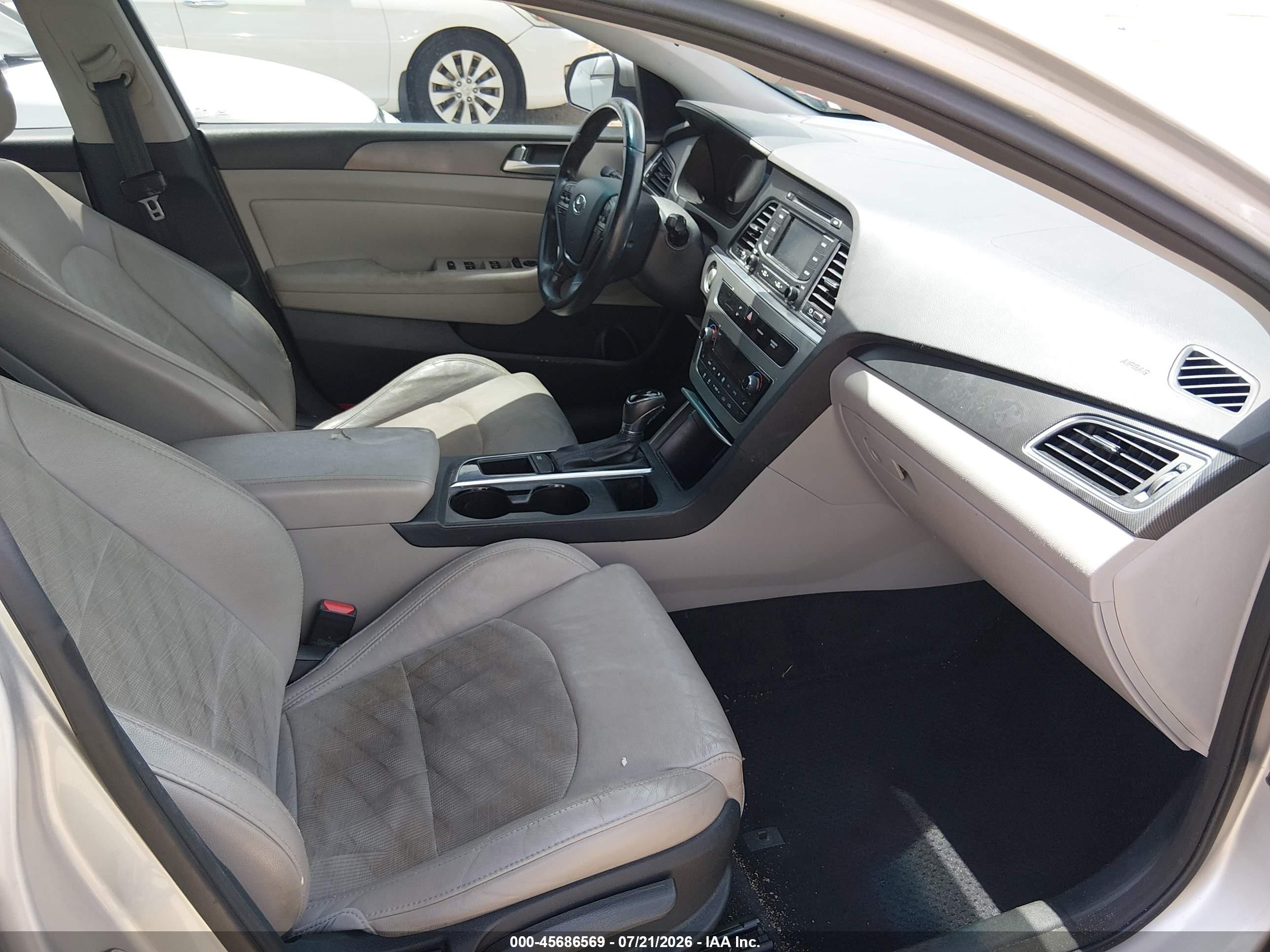 2015 Hyundai Sonata Sport Silver vin: 5NPE34AF5FH161334