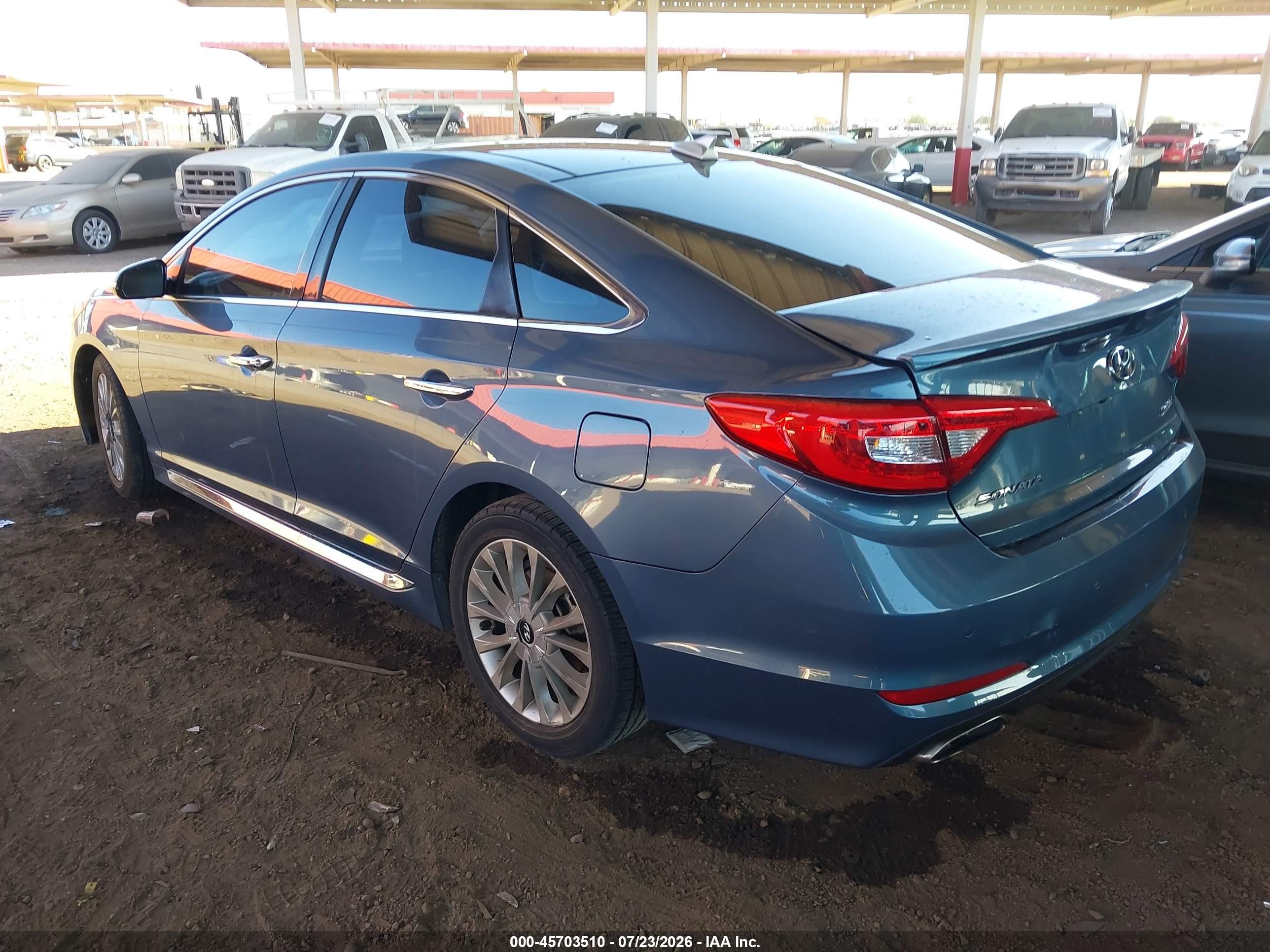2015 Hyundai Sonata Limited Blue vin: 5NPE34AF5FH169644