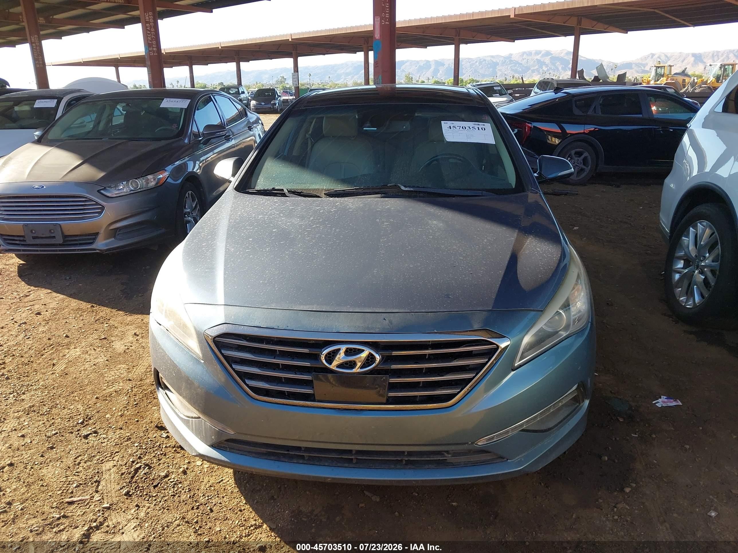 2015 Hyundai Sonata Limited Blue vin: 5NPE34AF5FH169644
