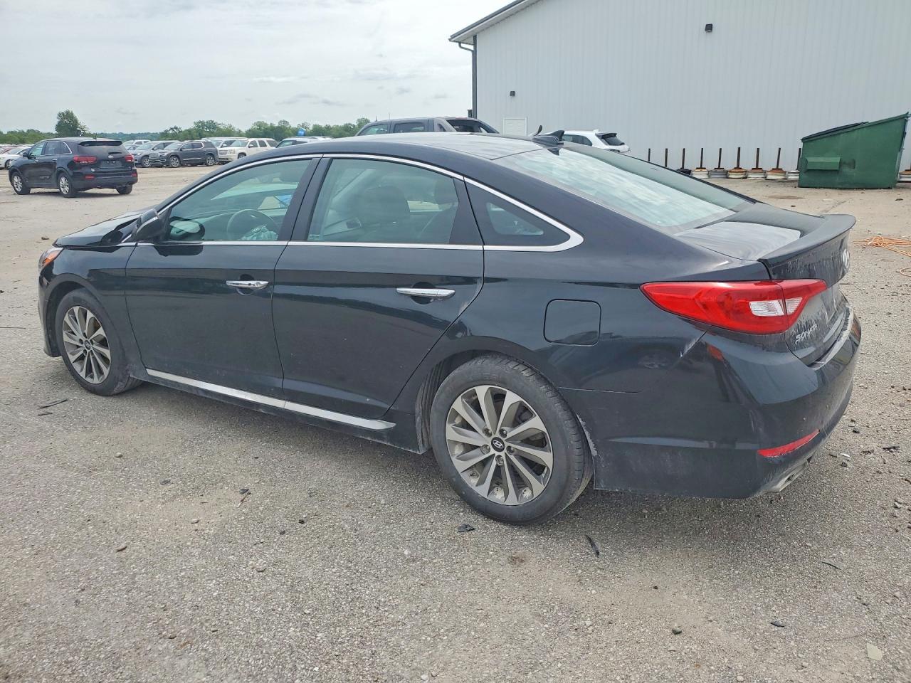 2015 Hyundai Sonata Sport Черный vin: 5NPE34AF5FH174472