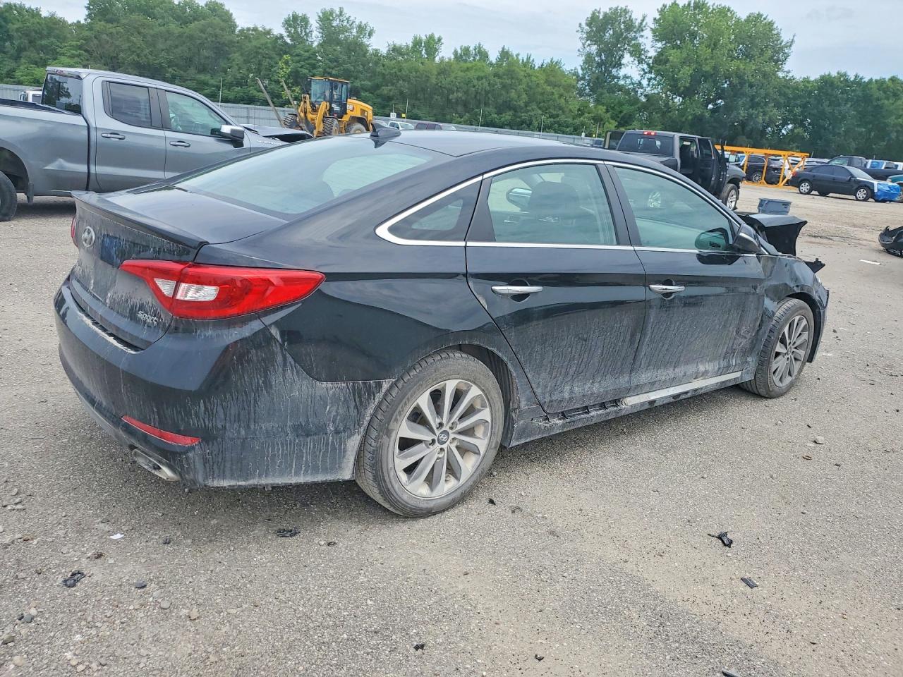 2015 Hyundai Sonata Sport Черный vin: 5NPE34AF5FH174472