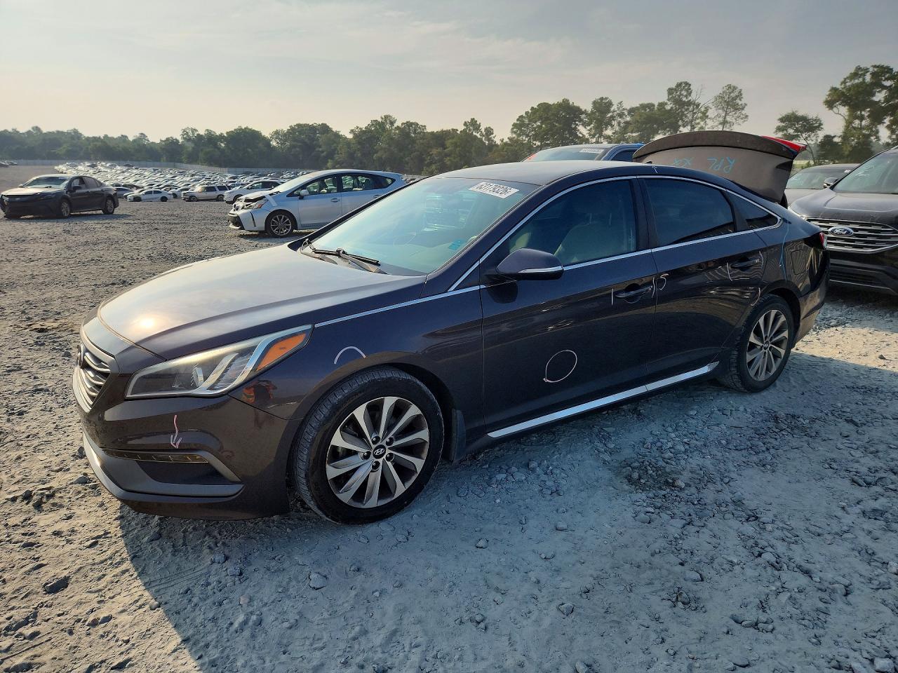2015 Hyundai Sonata Sport Brown vin: 5NPE34AF5FH190333