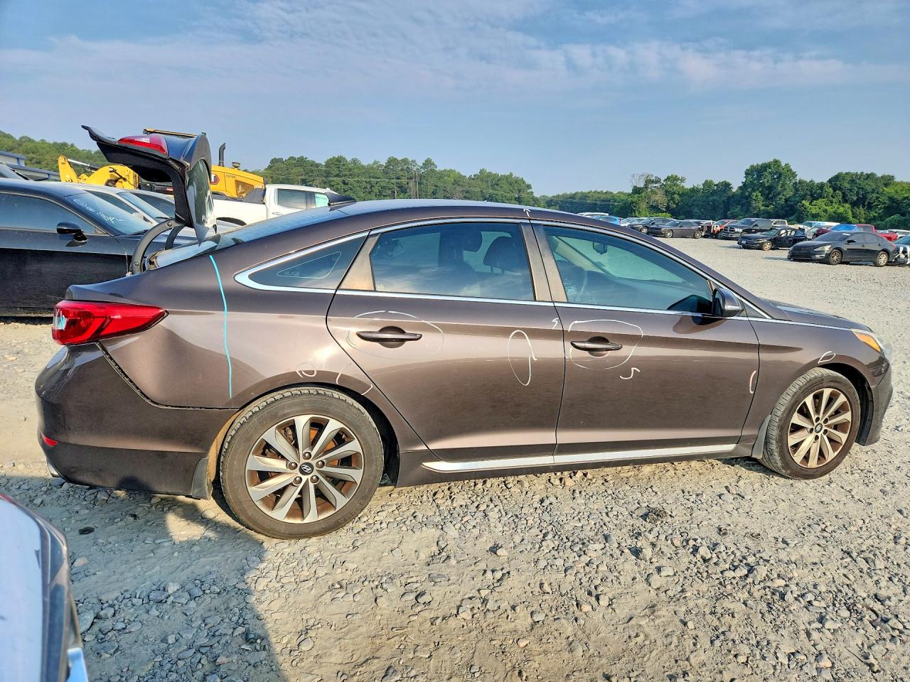 2015 Hyundai Sonata Sport Brown vin: 5NPE34AF5FH190333