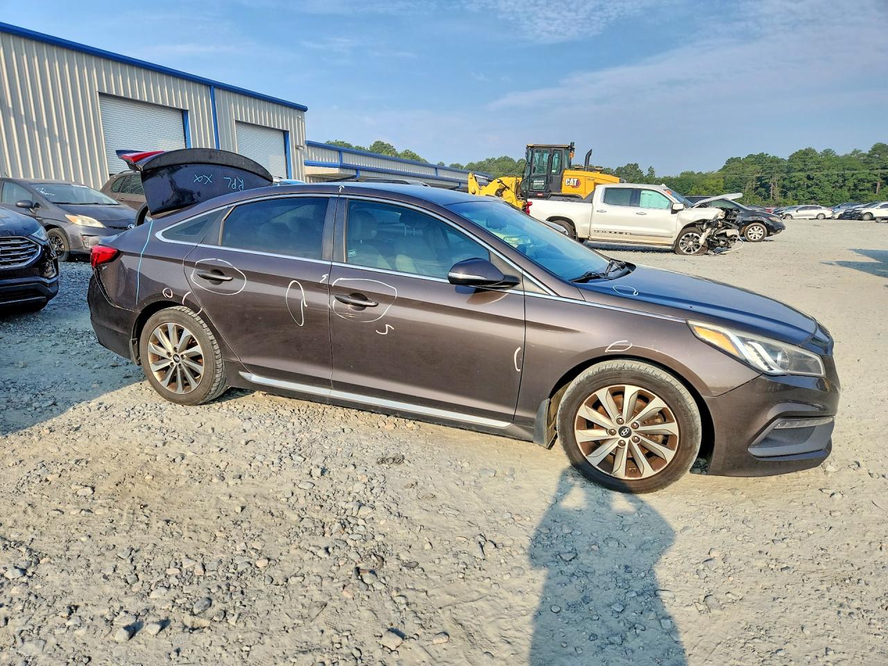 2015 Hyundai Sonata Sport Brown vin: 5NPE34AF5FH190333