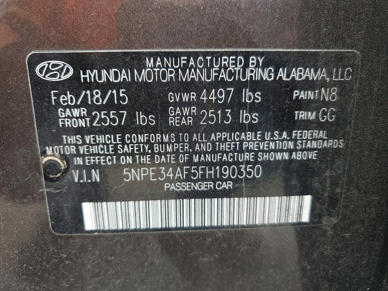 2015 Hyundai Sonata Sport Коричневый vin: 5NPE34AF5FH190350