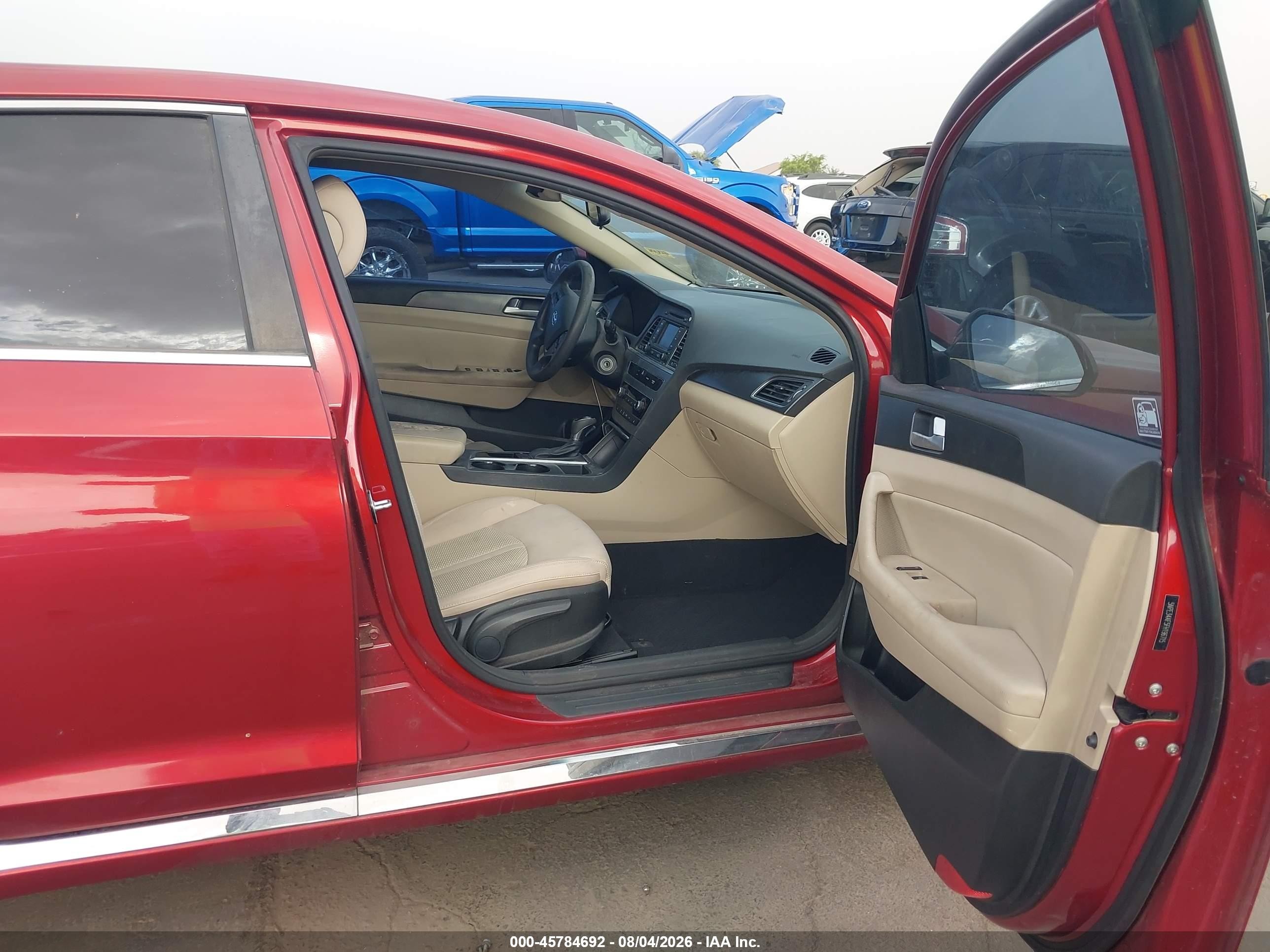 2015 Hyundai Sonata Sport Красный vin: 5NPE34AF5FH196715