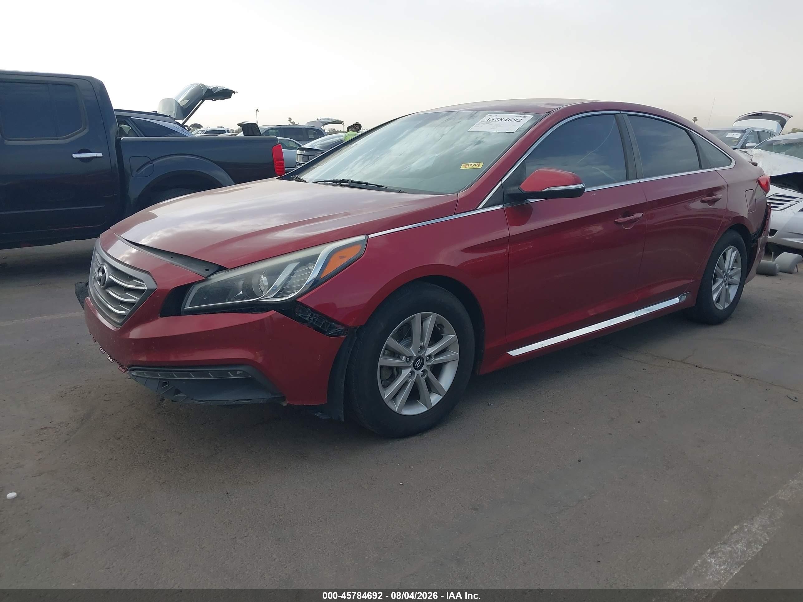 2015 Hyundai Sonata Sport Красный vin: 5NPE34AF5FH196715