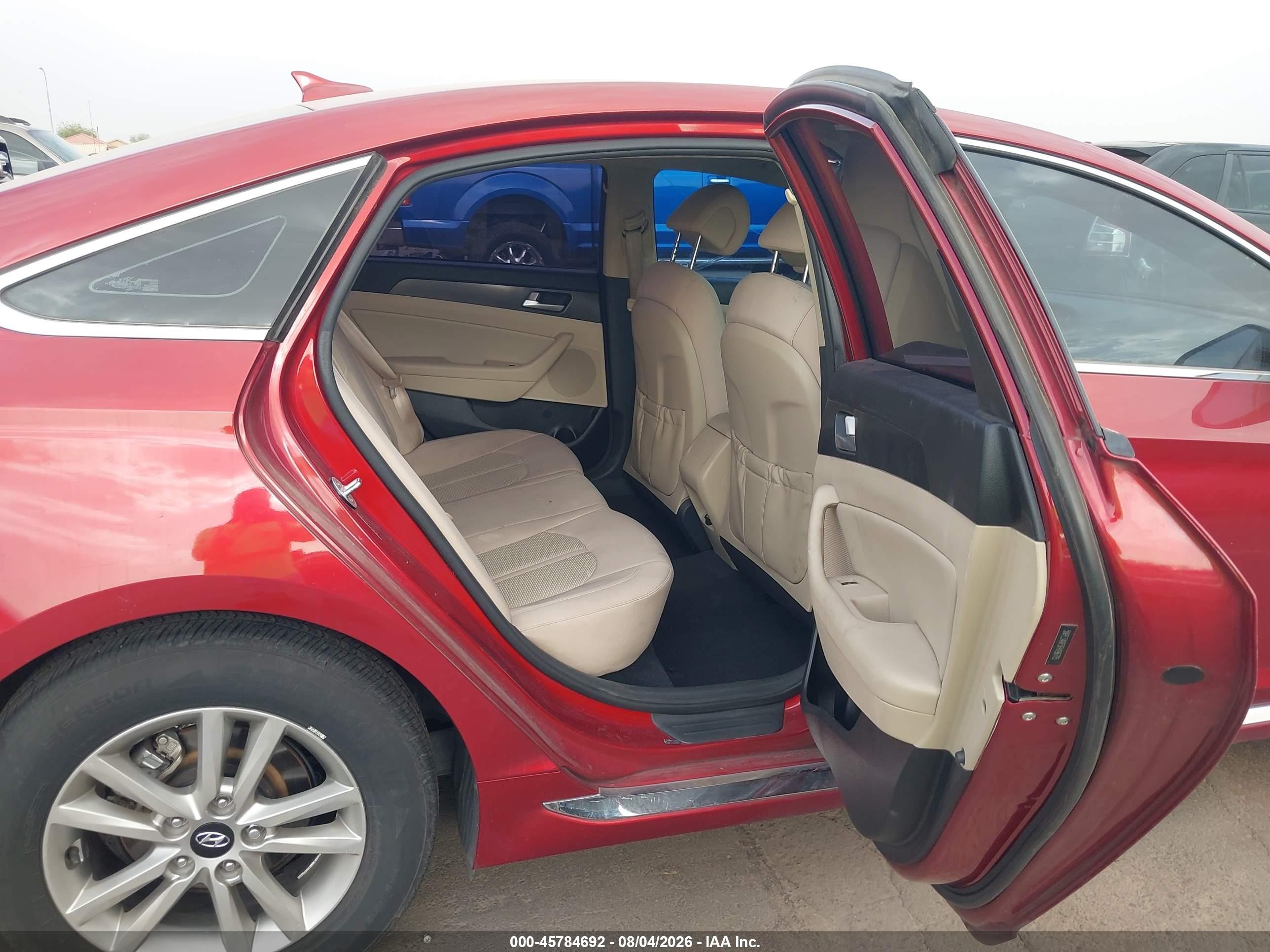 2015 Hyundai Sonata Sport Красный vin: 5NPE34AF5FH196715