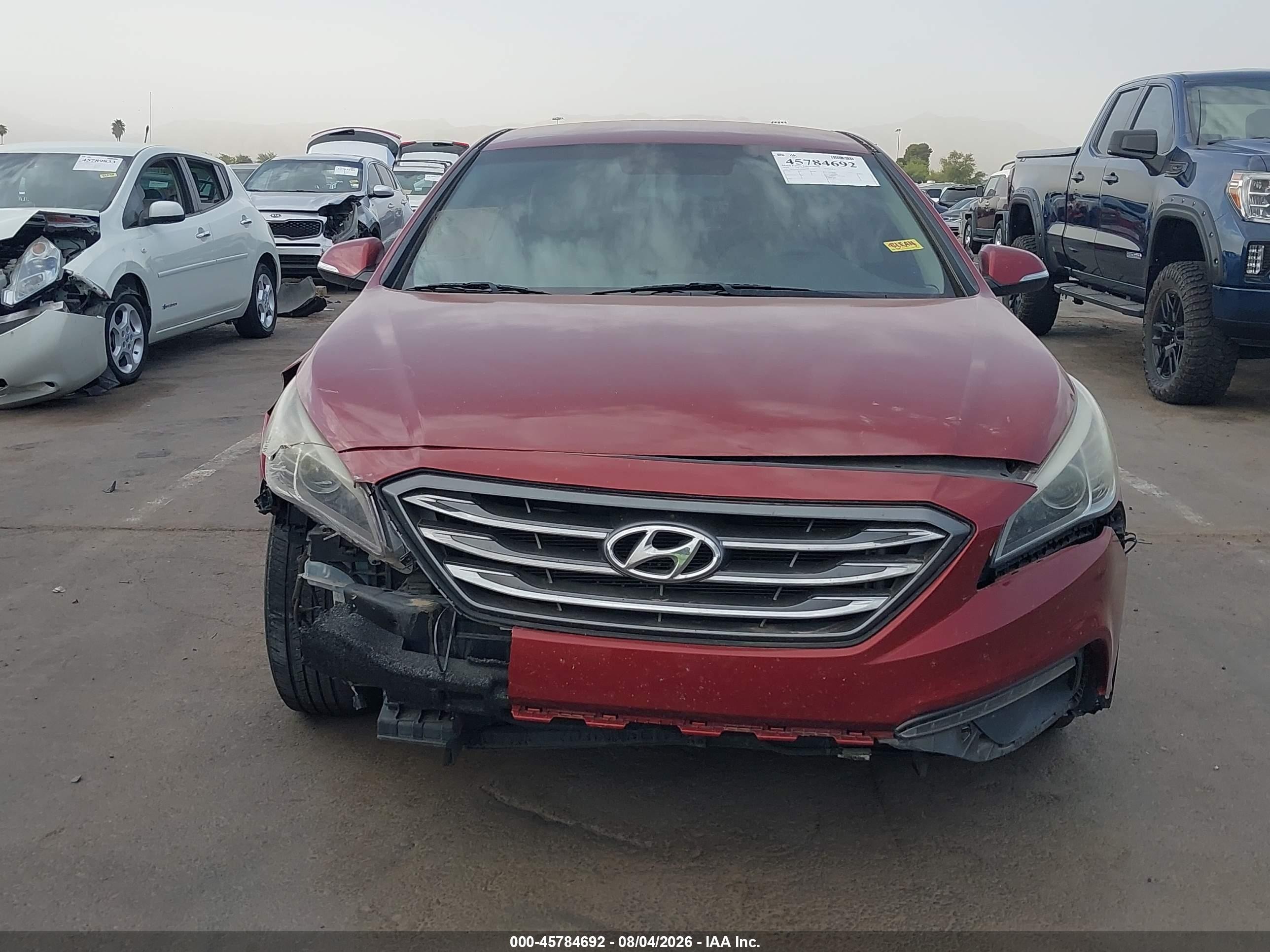 2015 Hyundai Sonata Sport Красный vin: 5NPE34AF5FH196715