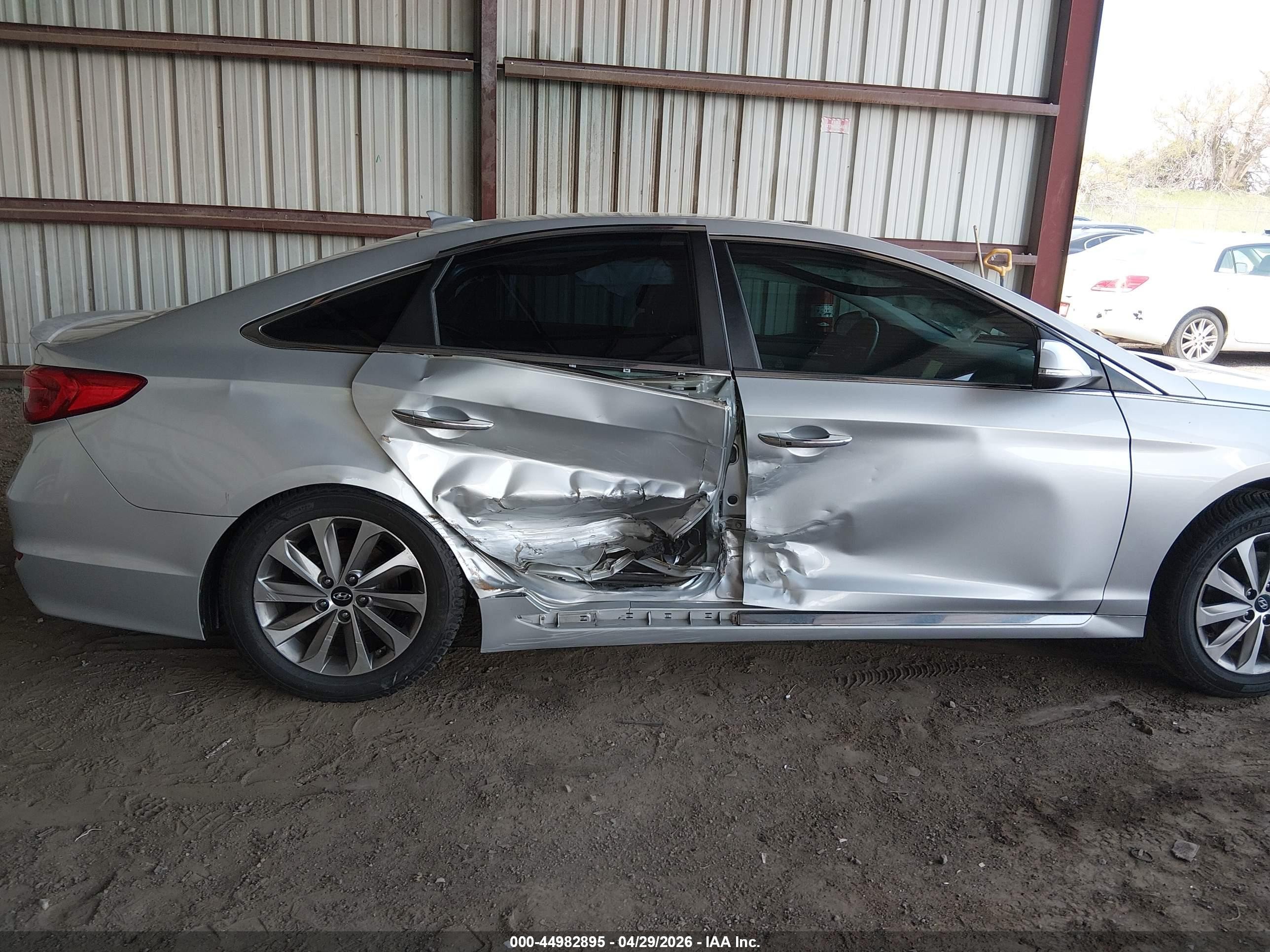 2015 Hyundai Sonata Sport Silver vin: 5NPE34AF5FH232578
