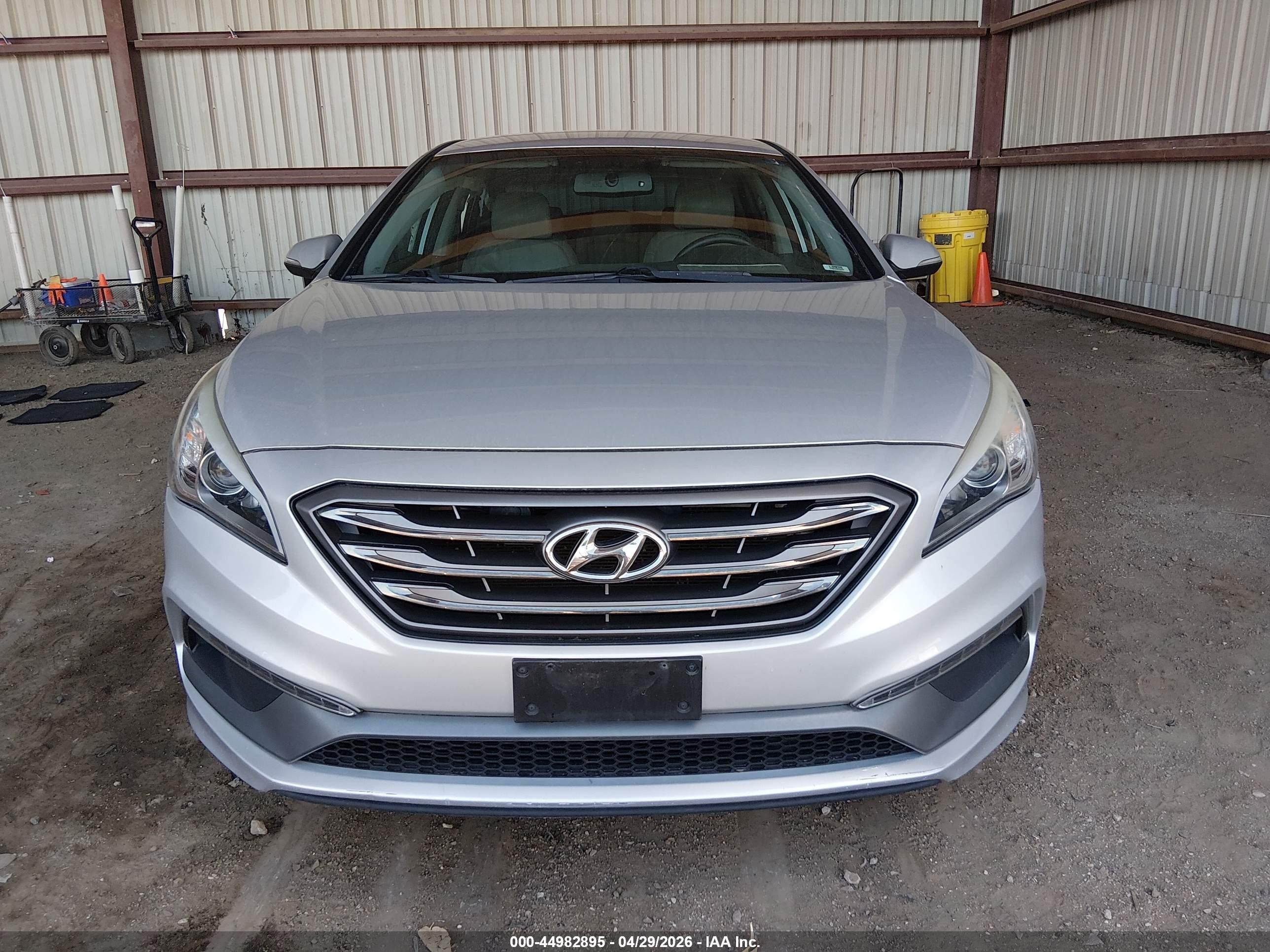 2015 Hyundai Sonata Sport Silver vin: 5NPE34AF5FH232578