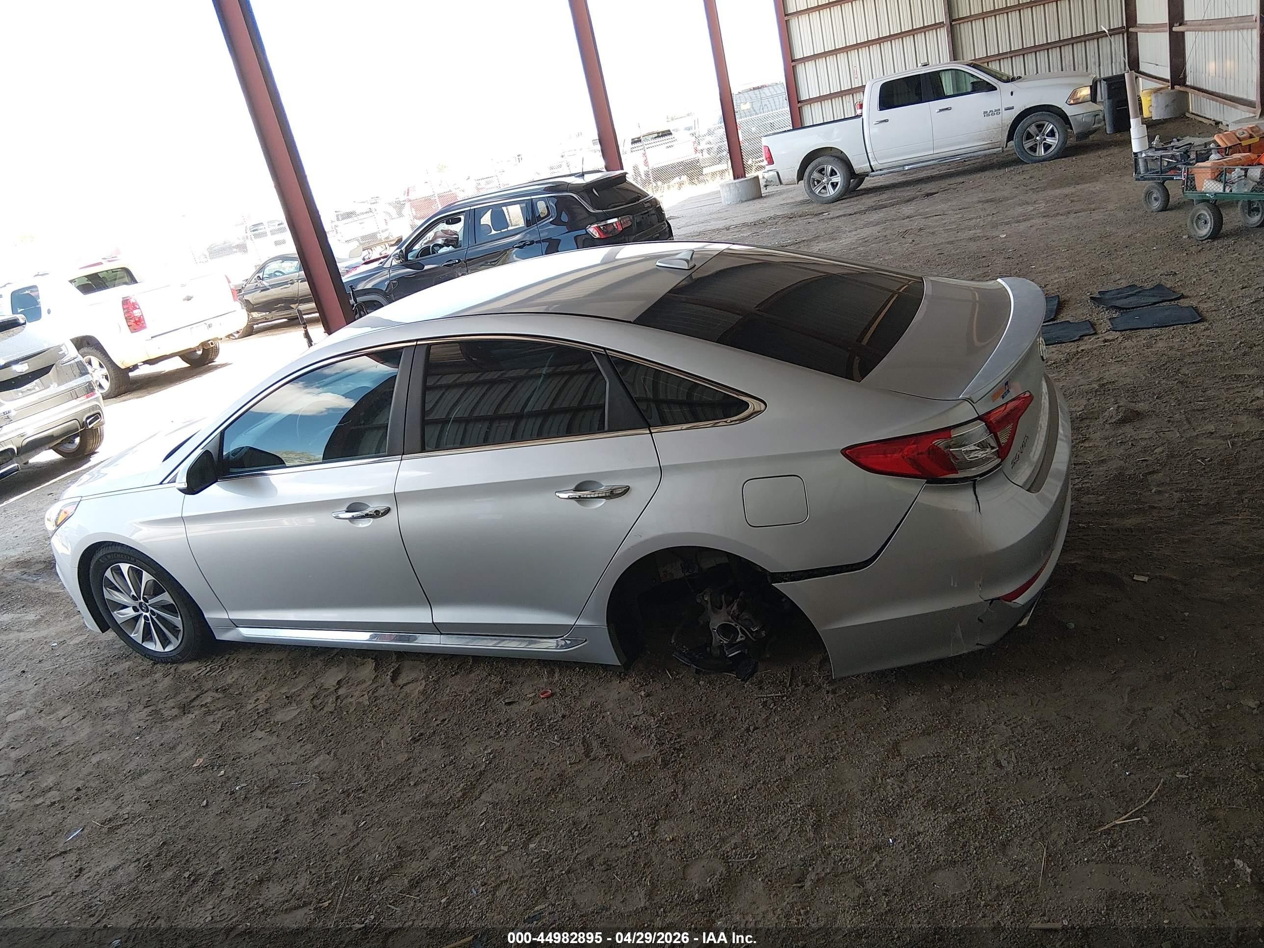 2015 Hyundai Sonata Sport Silver vin: 5NPE34AF5FH232578