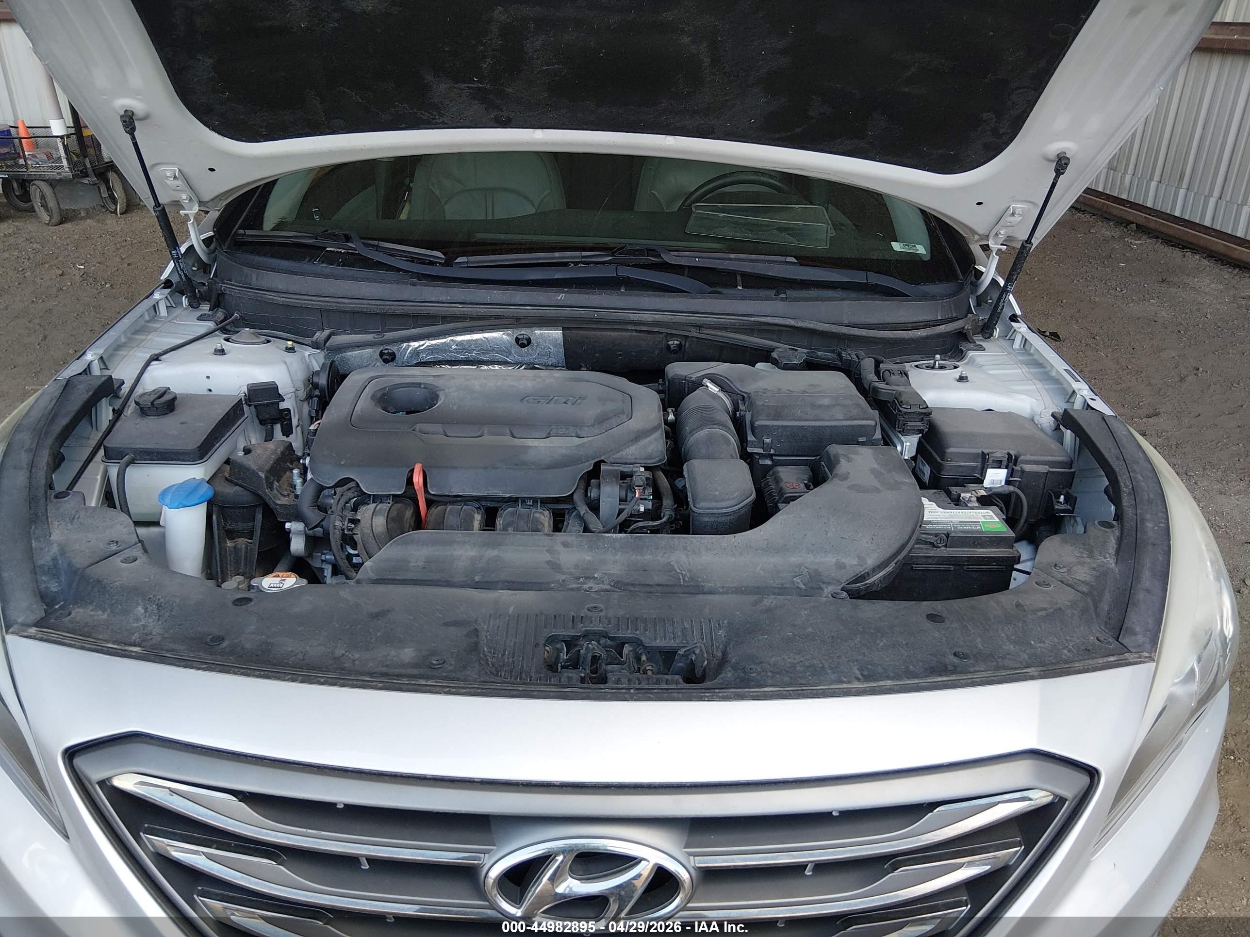 2015 Hyundai Sonata Sport Silver vin: 5NPE34AF5FH232578