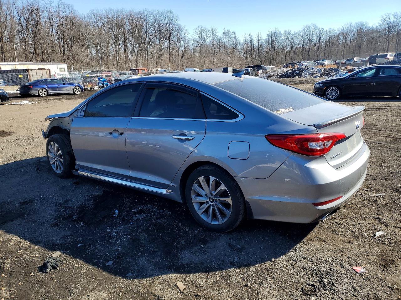 2015 Hyundai Sonata Sport Silver vin: 5NPE34AF5FH235335