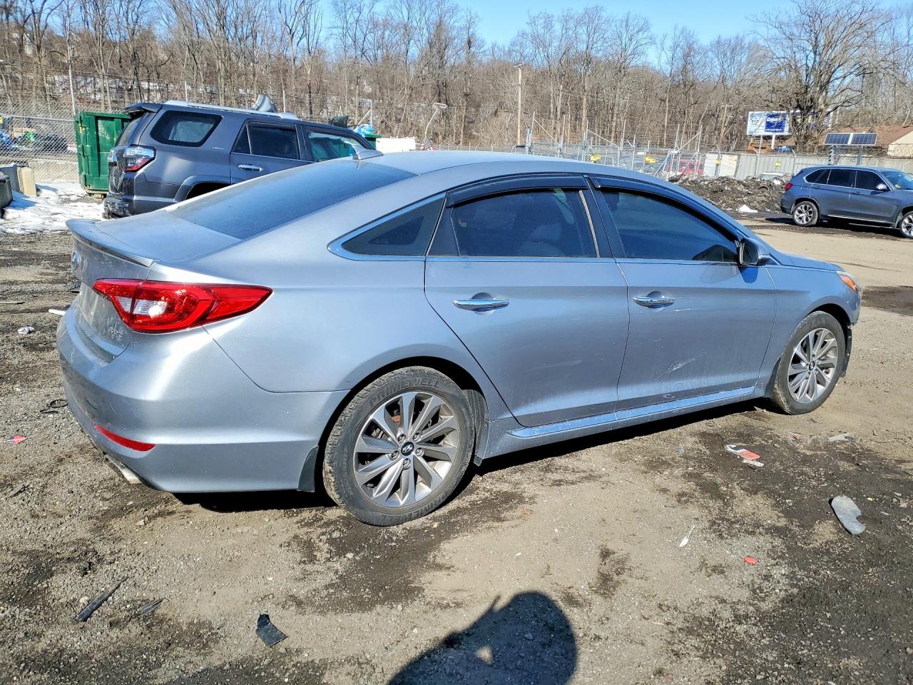 2015 Hyundai Sonata Sport Silver vin: 5NPE34AF5FH235335