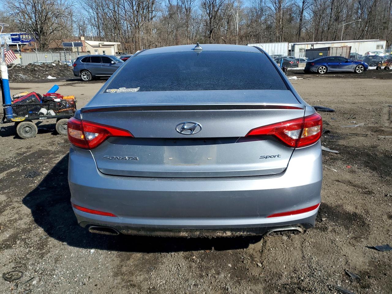 2015 Hyundai Sonata Sport Silver vin: 5NPE34AF5FH235335