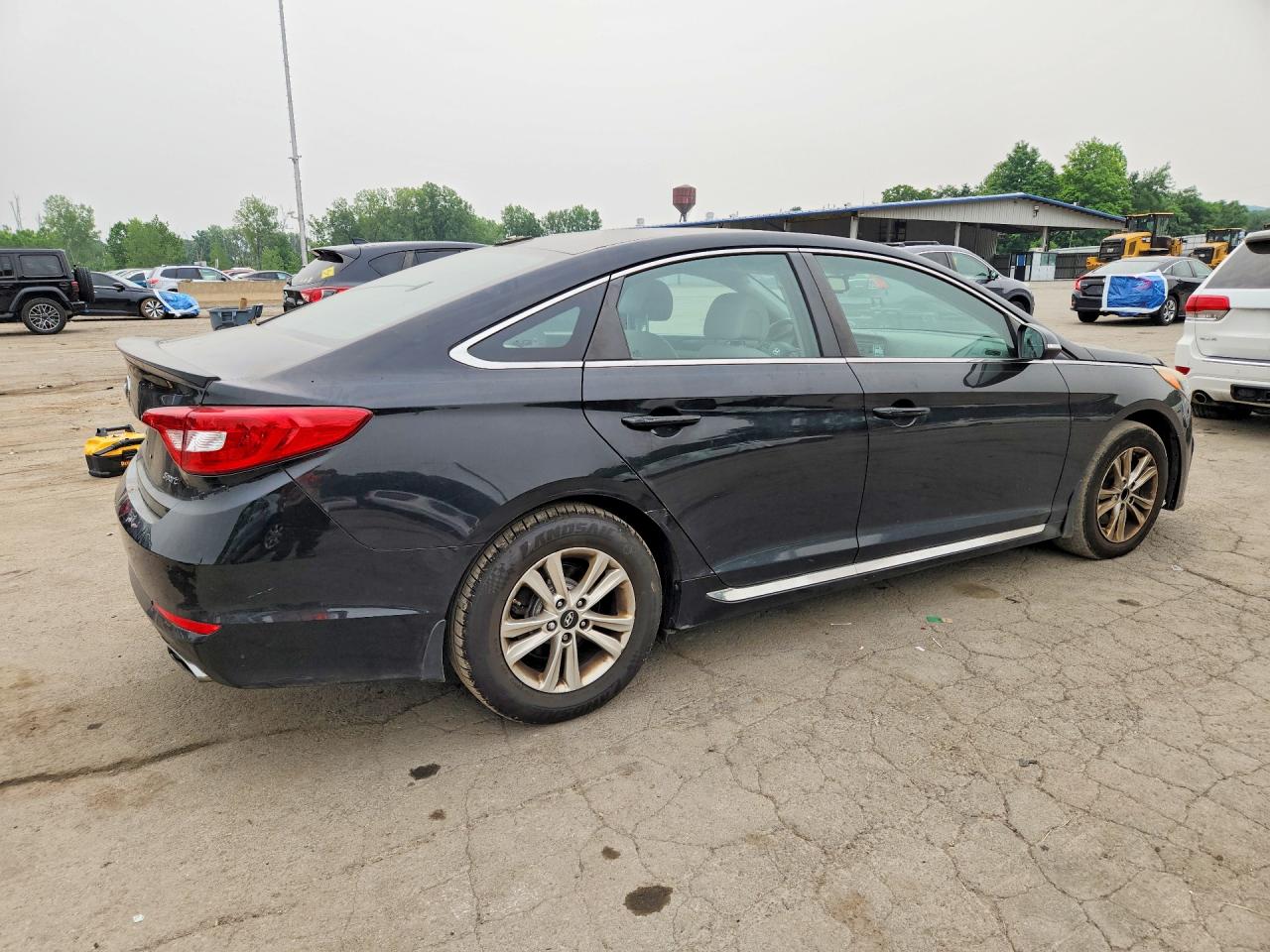 2015 Hyundai Sonata Sport Черный vin: 5NPE34AF5FH249784