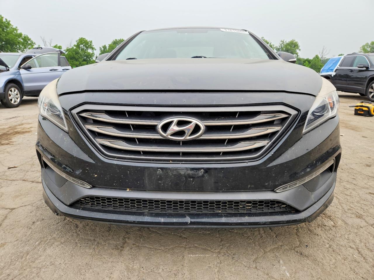 2015 Hyundai Sonata Sport Черный vin: 5NPE34AF5FH249784
