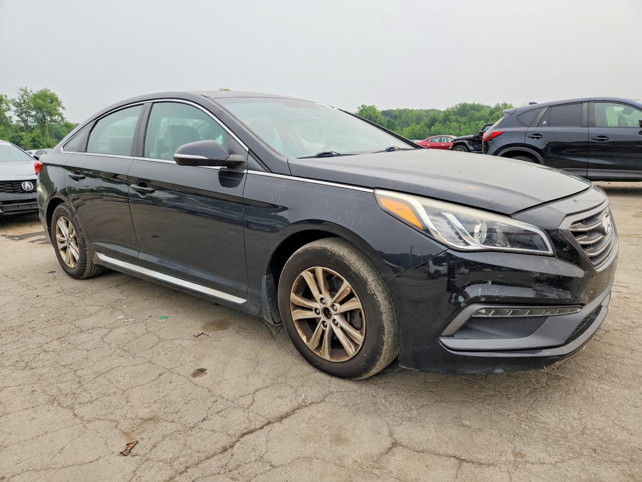 2015 Hyundai Sonata Sport Черный vin: 5NPE34AF5FH249784