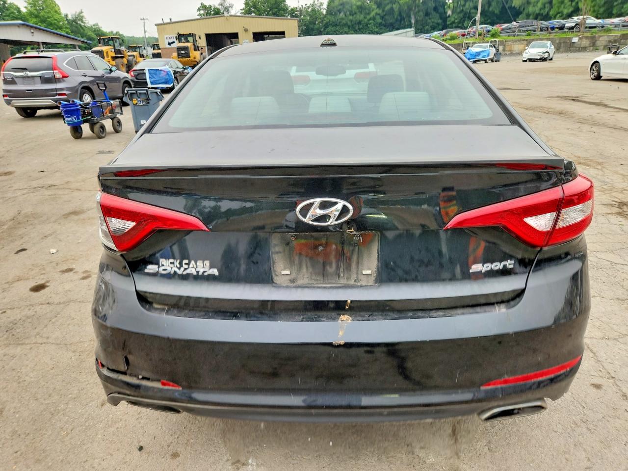 2015 Hyundai Sonata Sport Черный vin: 5NPE34AF5FH249784