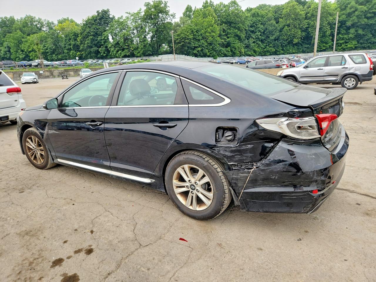 2015 Hyundai Sonata Sport Черный vin: 5NPE34AF5FH249784