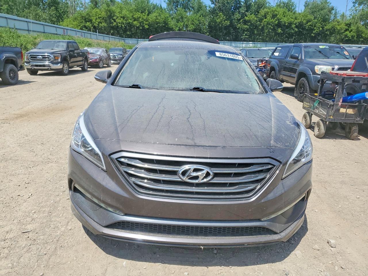 2015 Hyundai Sonata Sport Серый vin: 5NPE34AF5FH251681