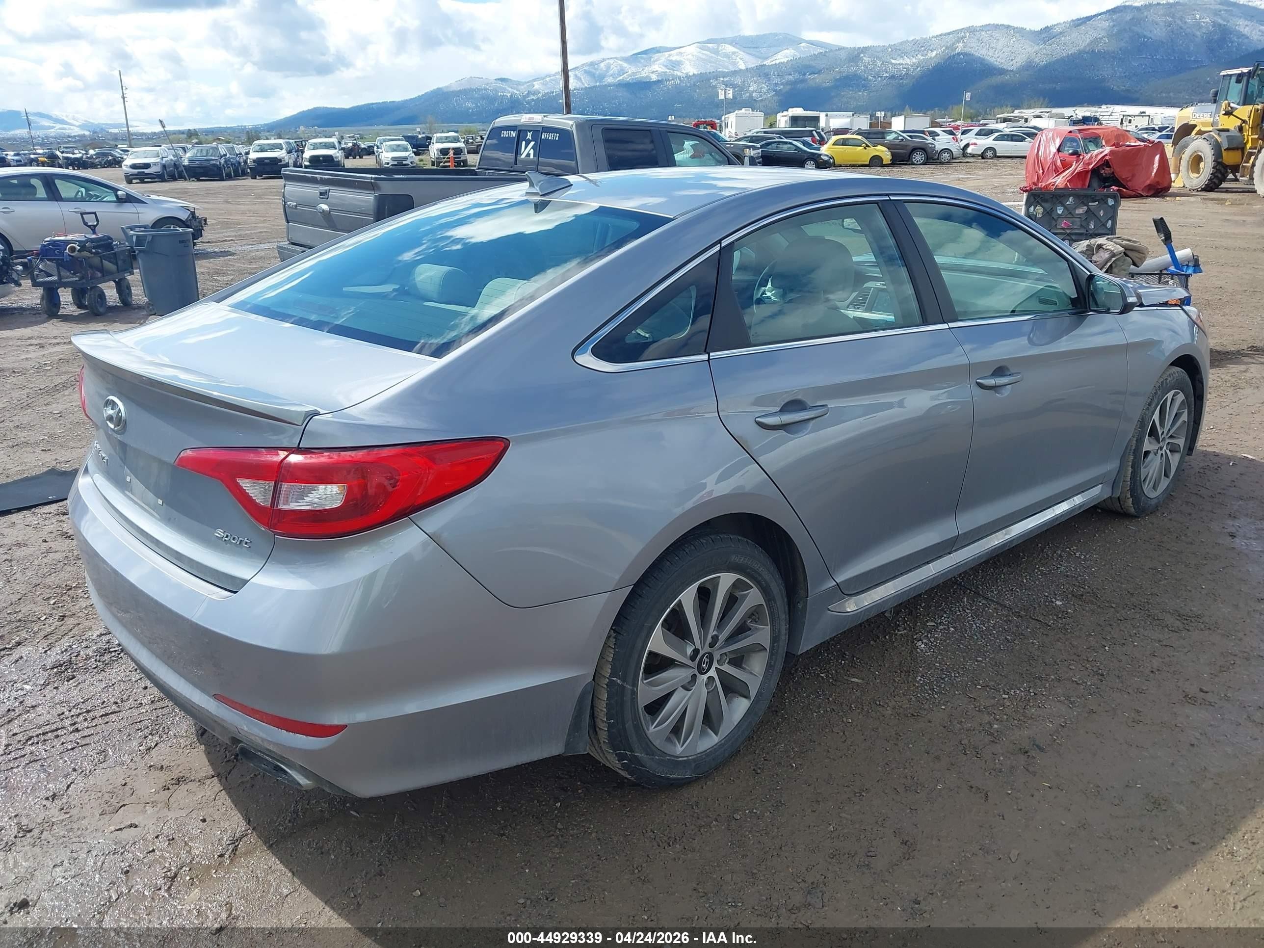 2016 Hyundai Sonata Sport Серебряный vin: 5NPE34AF5GH341981