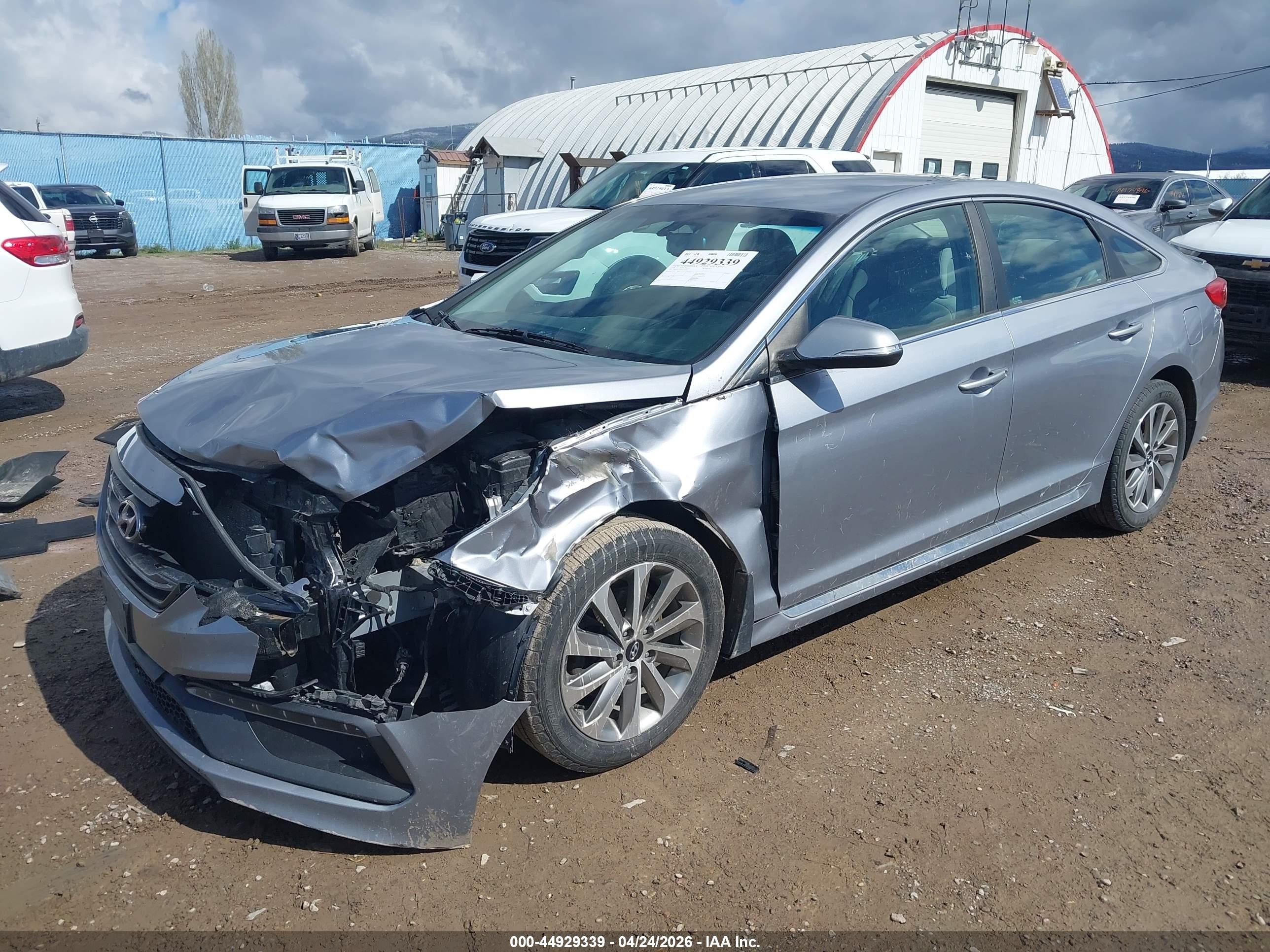 2016 Hyundai Sonata Sport Серебряный vin: 5NPE34AF5GH341981
