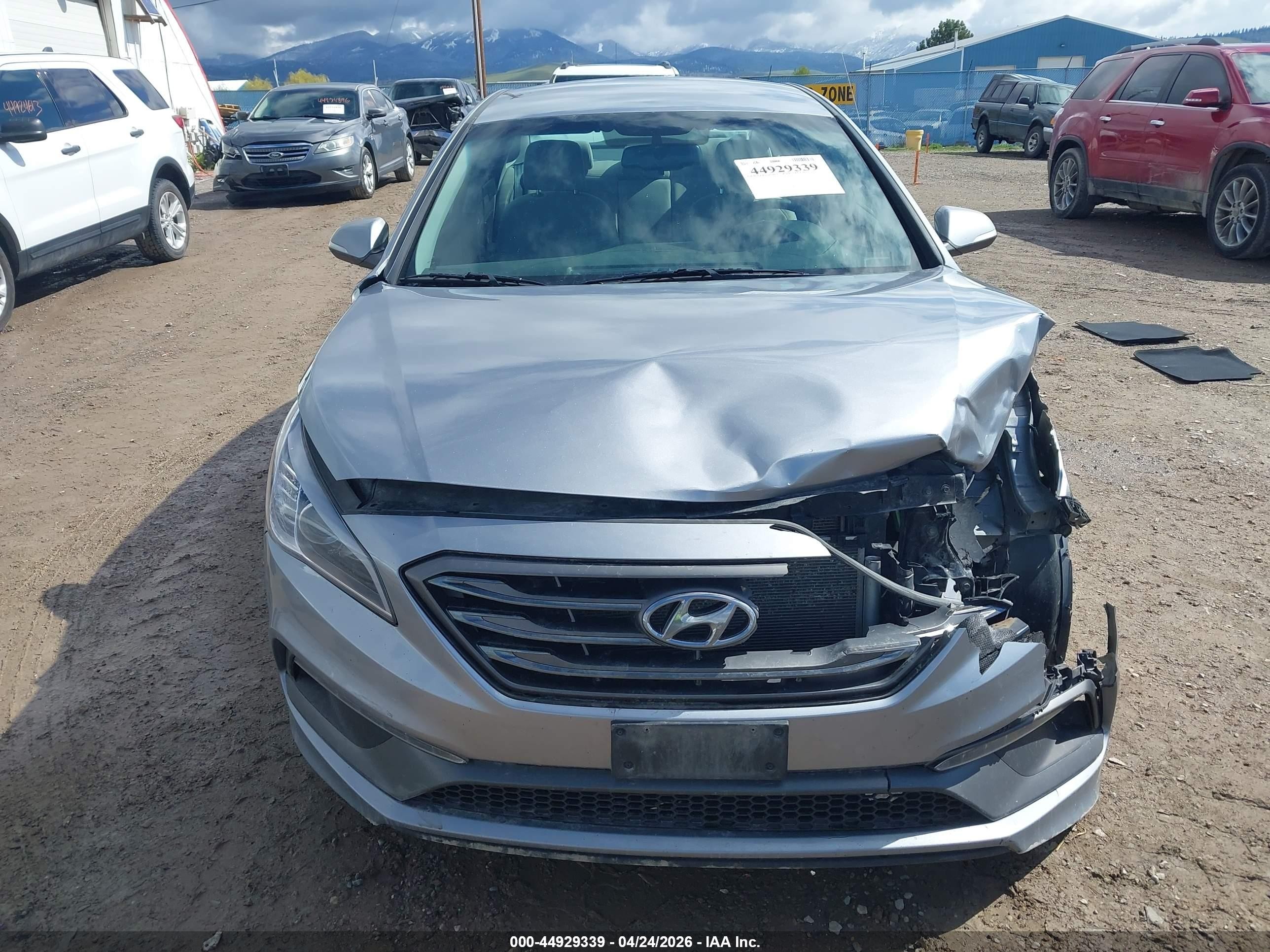 2016 Hyundai Sonata Sport Серебряный vin: 5NPE34AF5GH341981