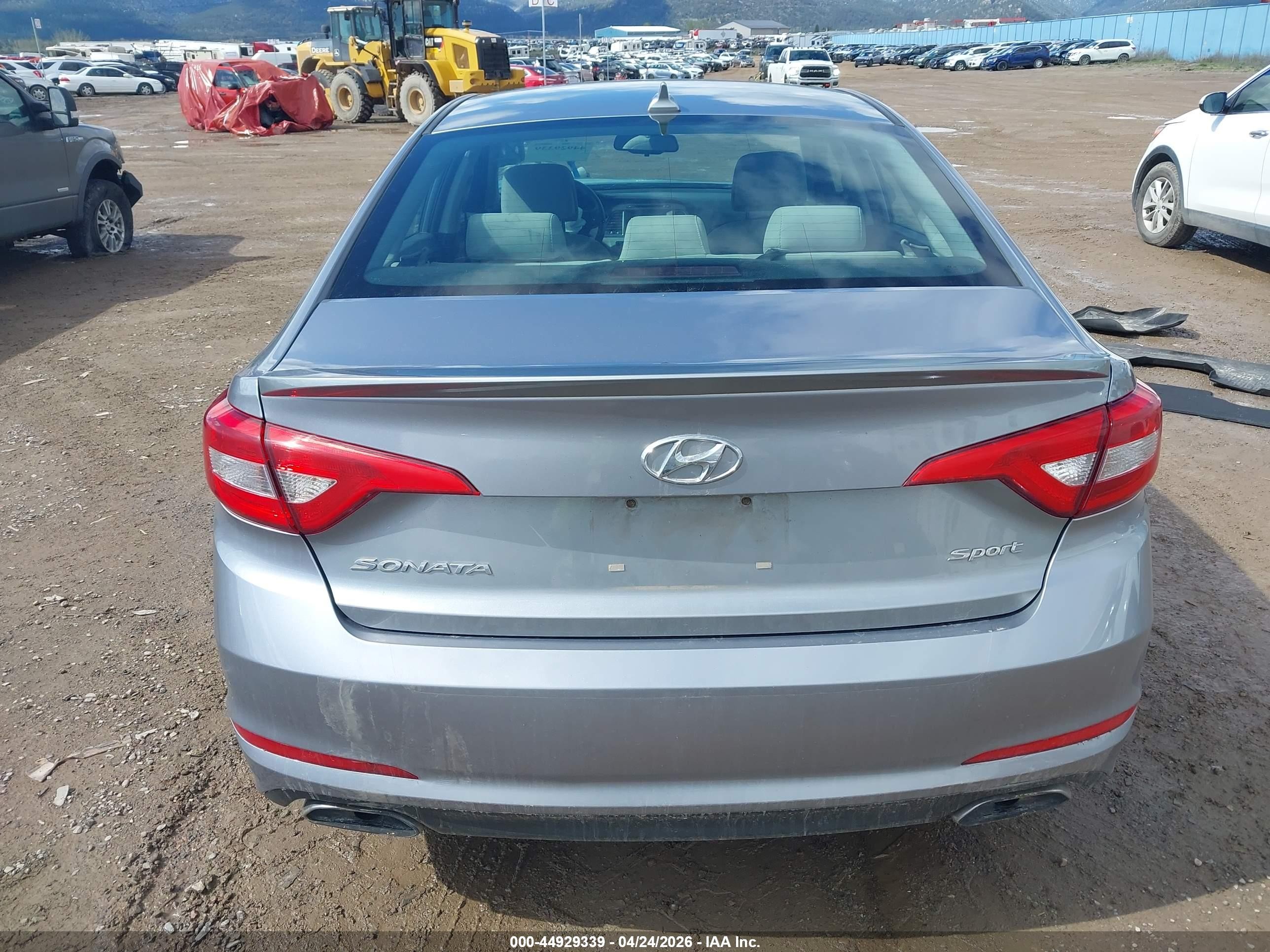 2016 Hyundai Sonata Sport Серебряный vin: 5NPE34AF5GH341981