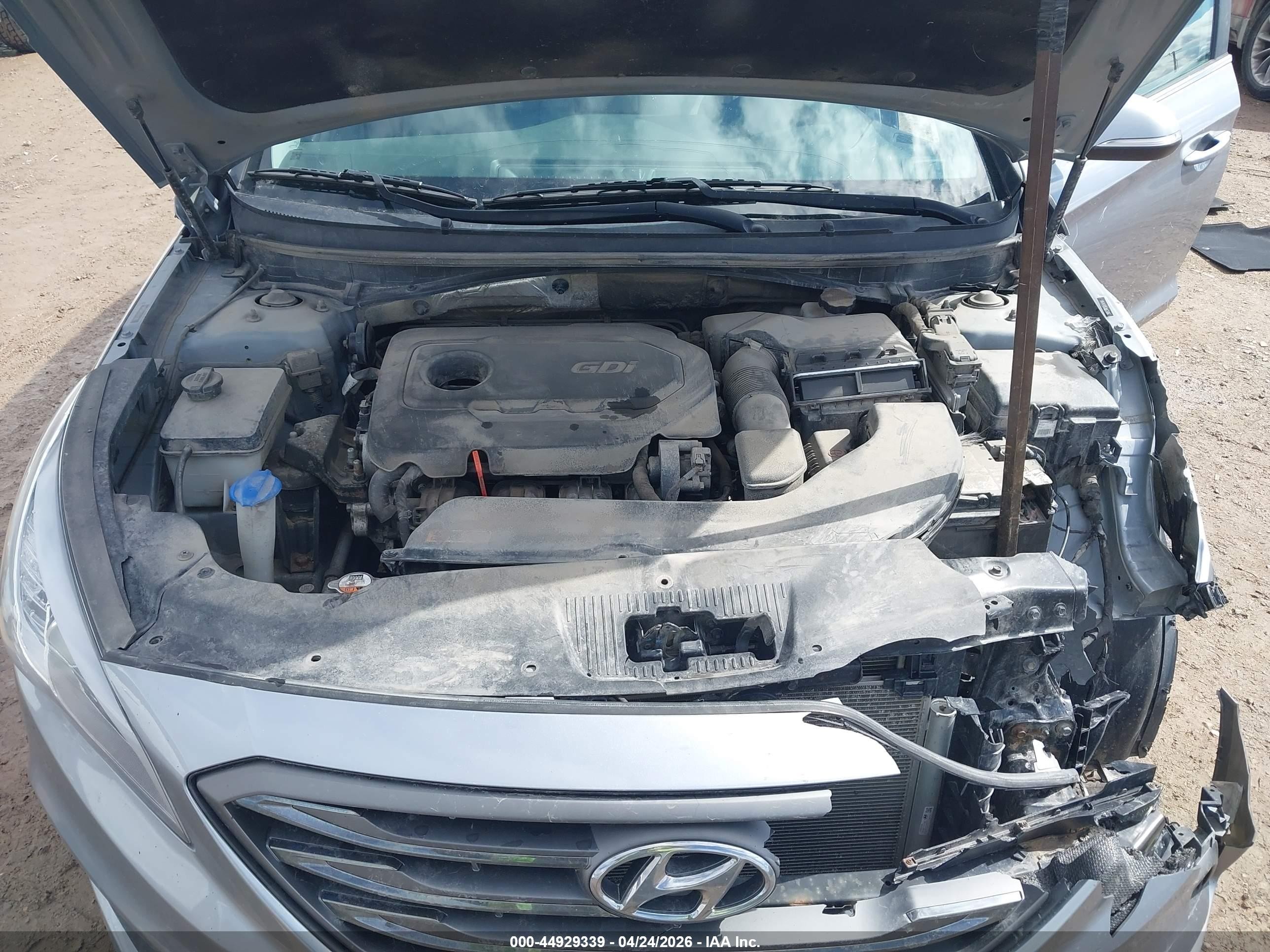 2016 Hyundai Sonata Sport Серебряный vin: 5NPE34AF5GH341981