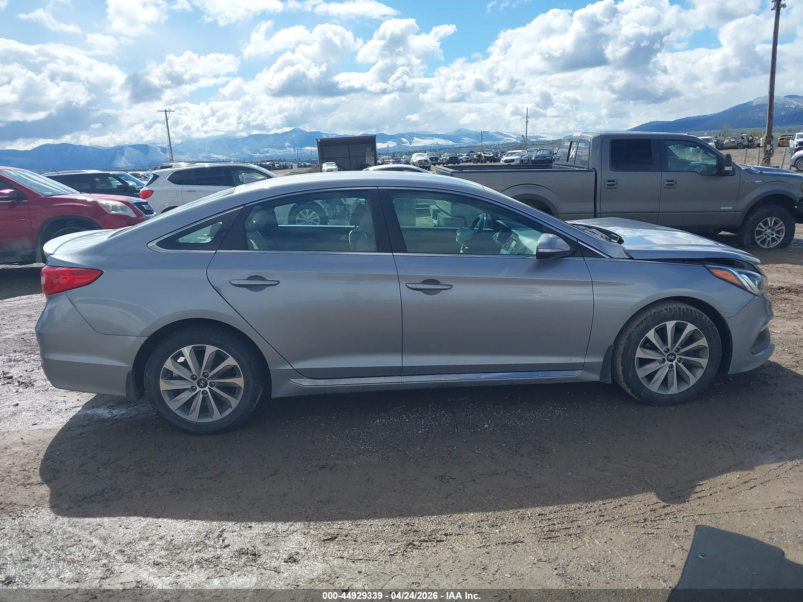 2016 Hyundai Sonata Sport Серебряный vin: 5NPE34AF5GH341981