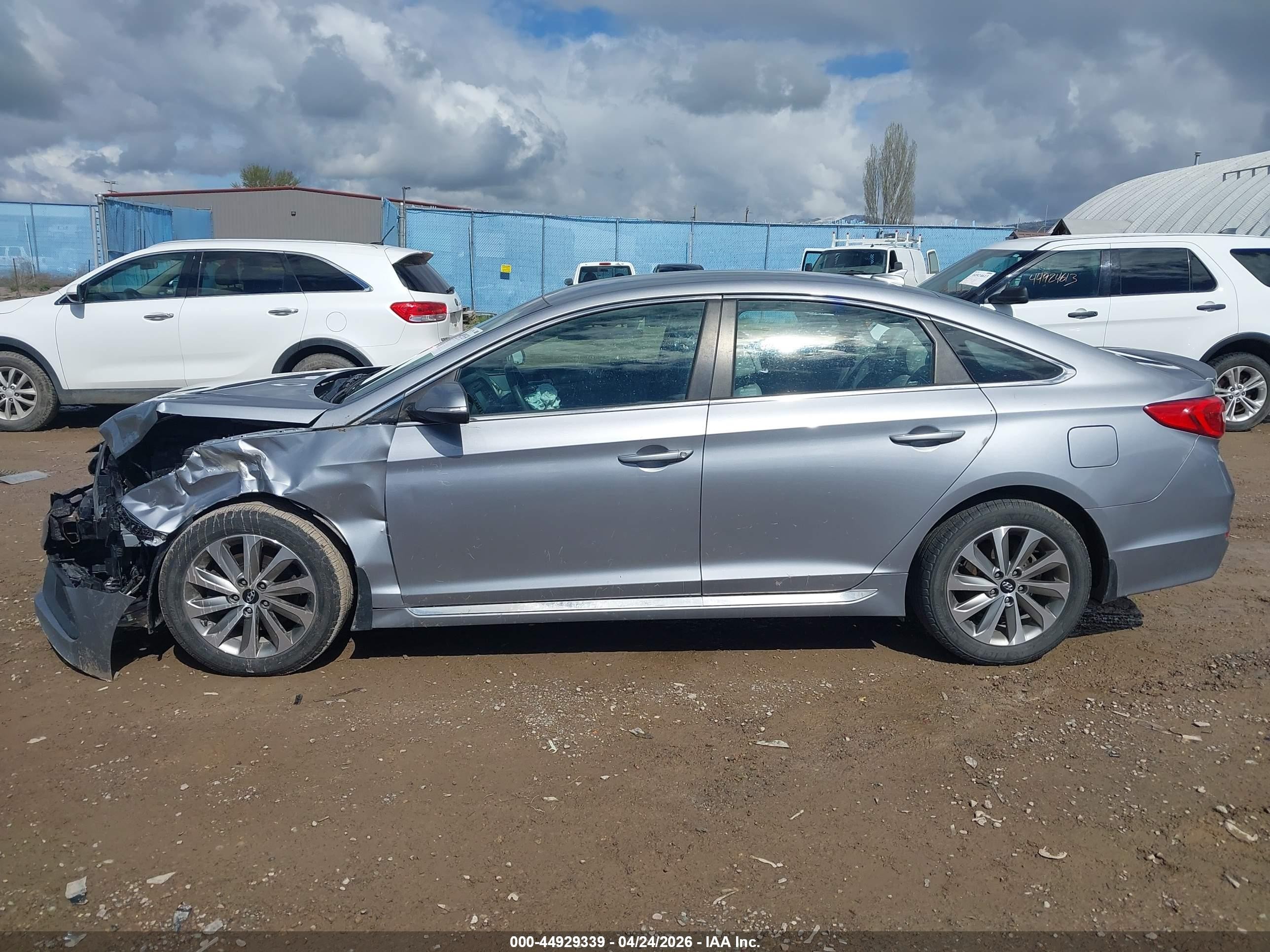 2016 Hyundai Sonata Sport Серебряный vin: 5NPE34AF5GH341981