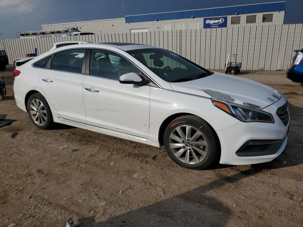 2017 Hyundai Sonata Sport Белый vin: 5NPE34AF5HH466402
