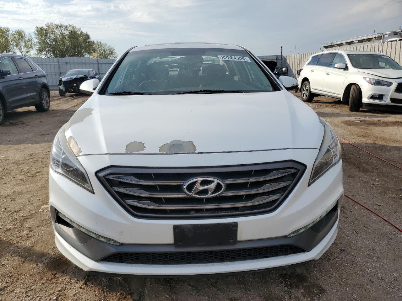 2017 Hyundai Sonata Sport Белый vin: 5NPE34AF5HH466402