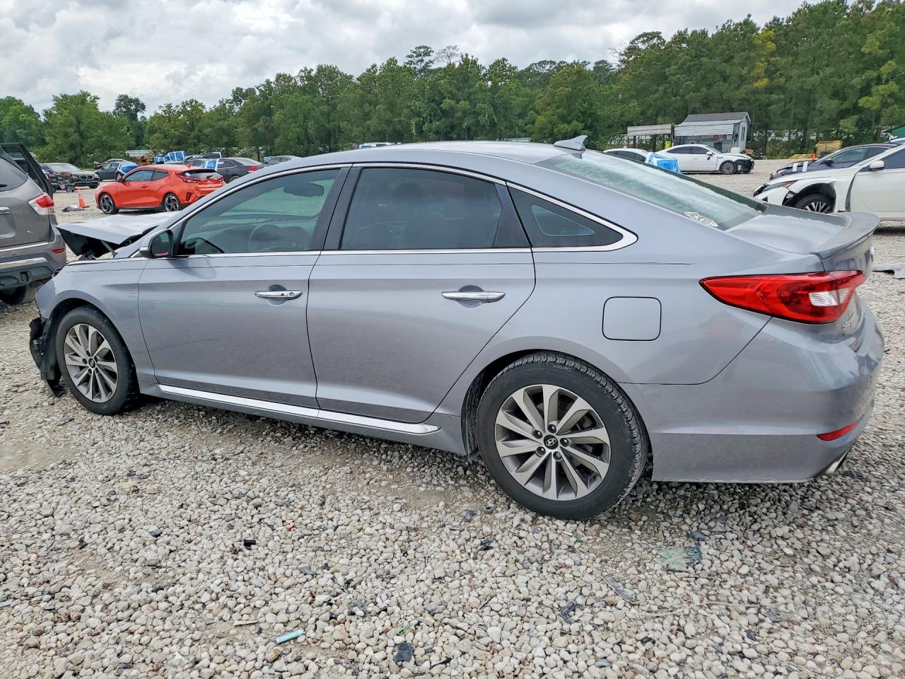 2017 Hyundai Sonata Sport Серебряный vin: 5NPE34AF5HH502329