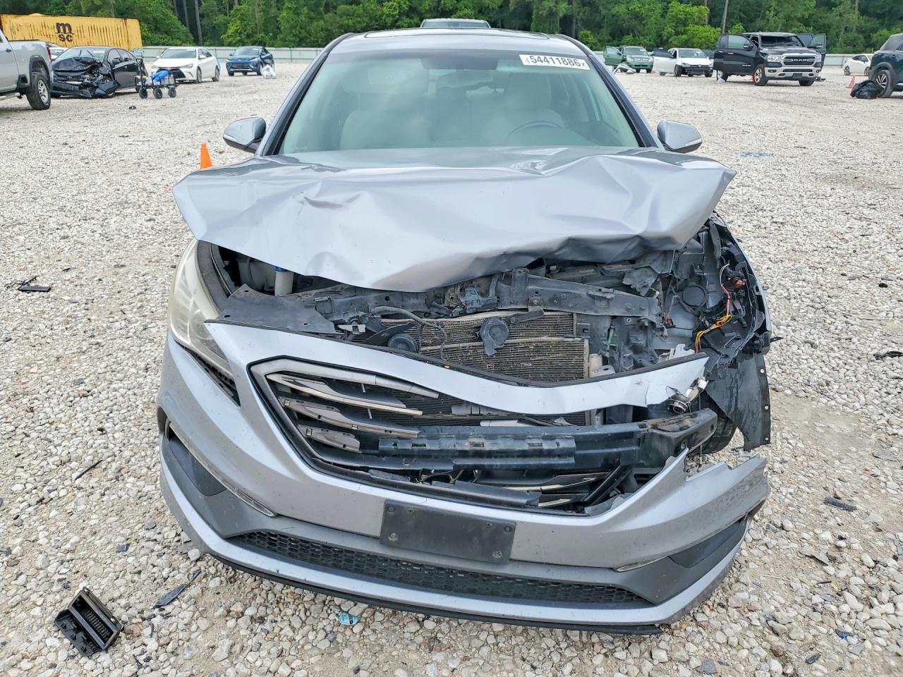 2017 Hyundai Sonata Sport Серебряный vin: 5NPE34AF5HH502329