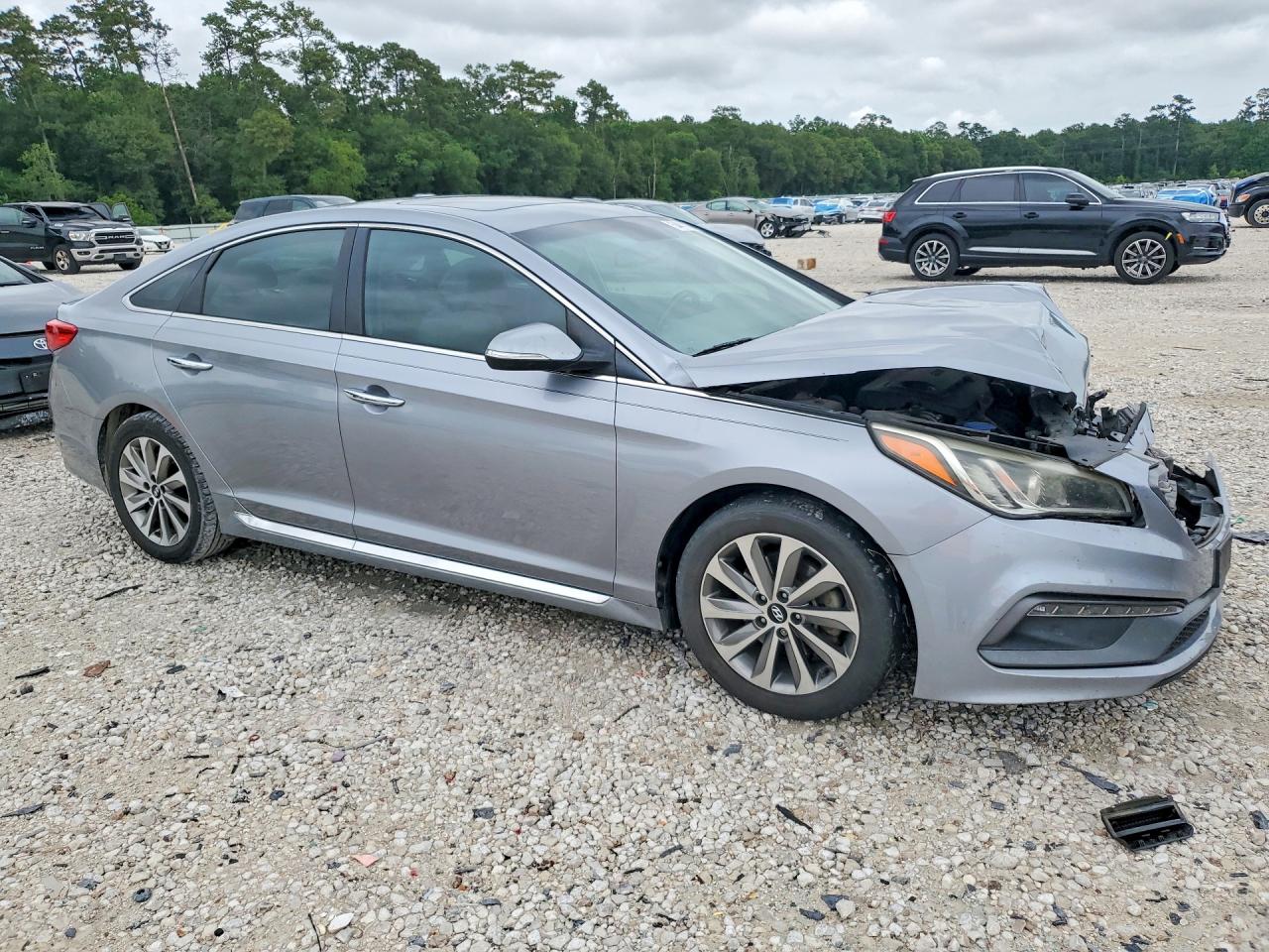 2017 Hyundai Sonata Sport Серебряный vin: 5NPE34AF5HH502329
