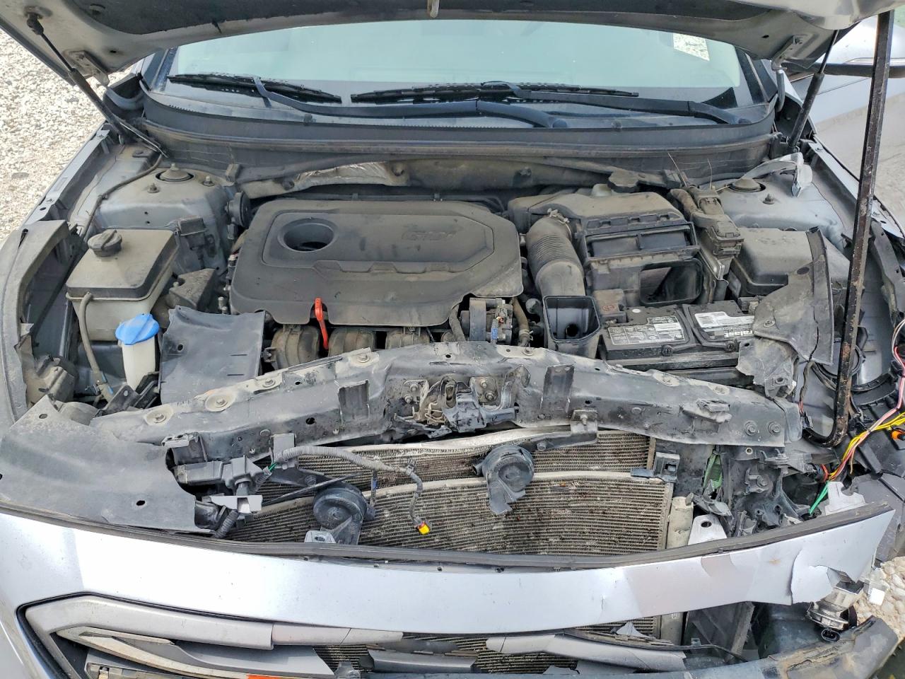 2017 Hyundai Sonata Sport Серебряный vin: 5NPE34AF5HH502329