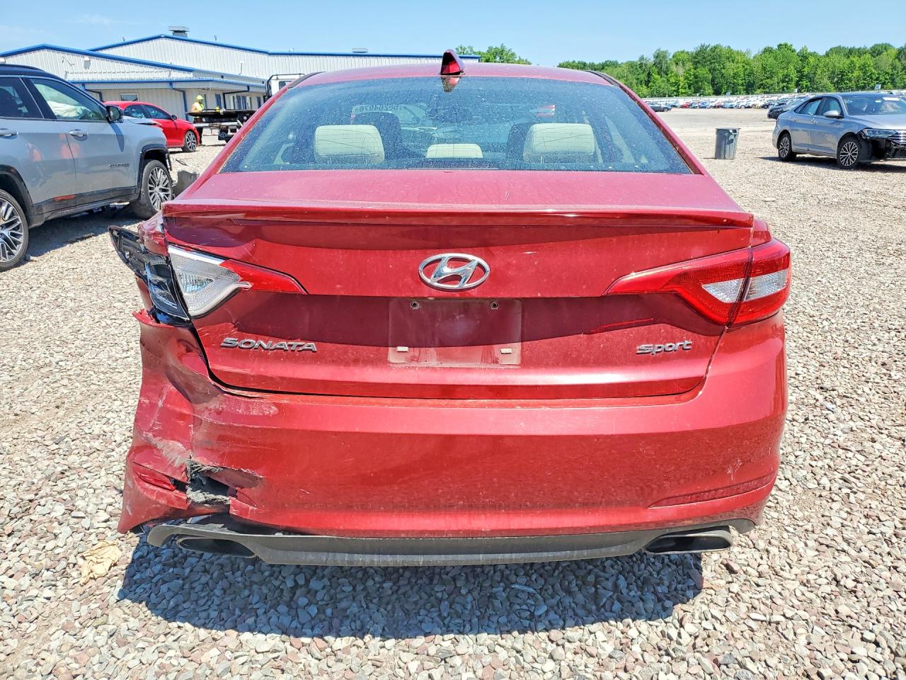 2017 Hyundai Sonata Sport Red vin: 5NPE34AF5HH543950