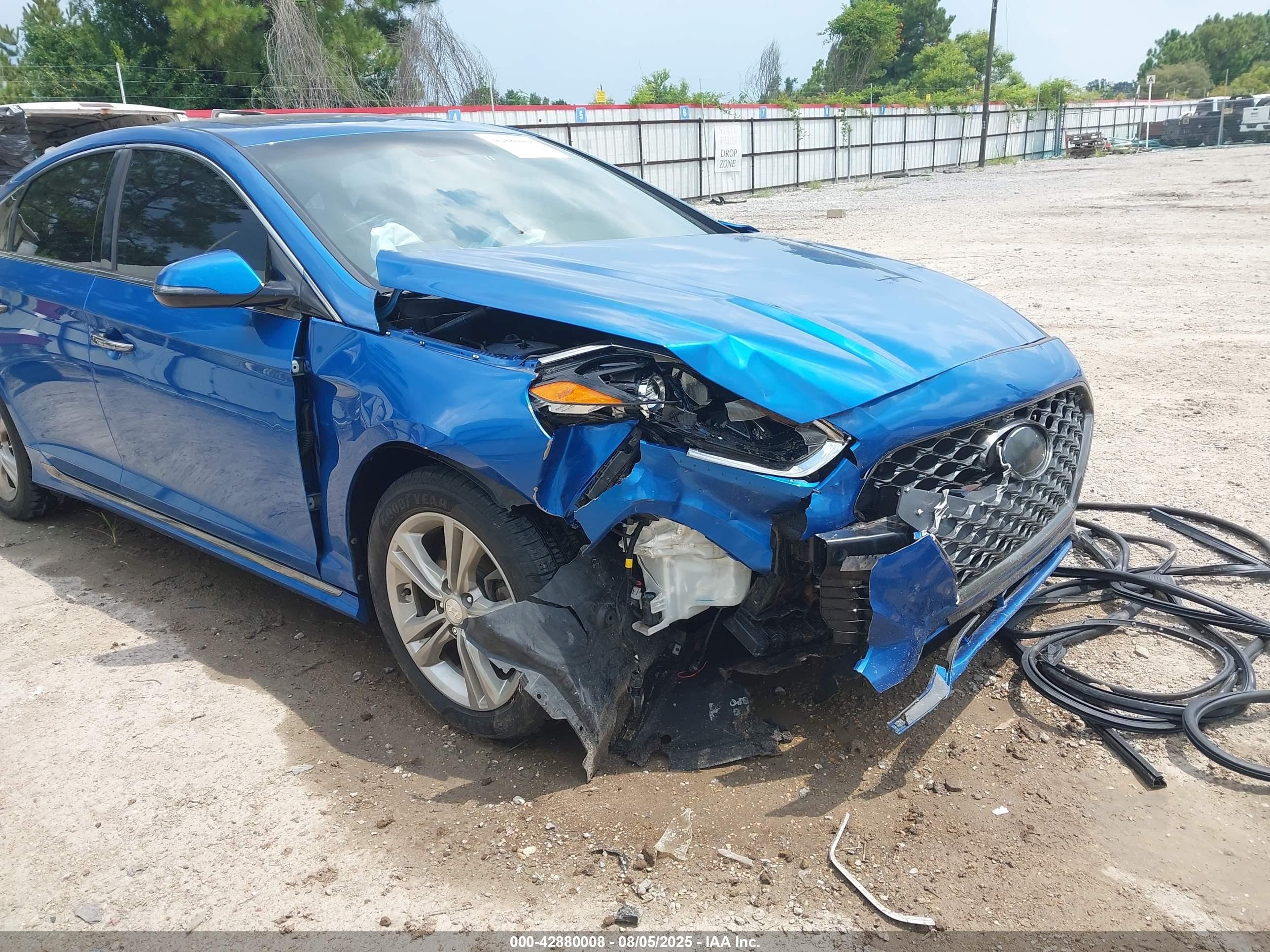 2018 Hyundai Sonata Sport Синий vin: 5NPE34AF5JH642418