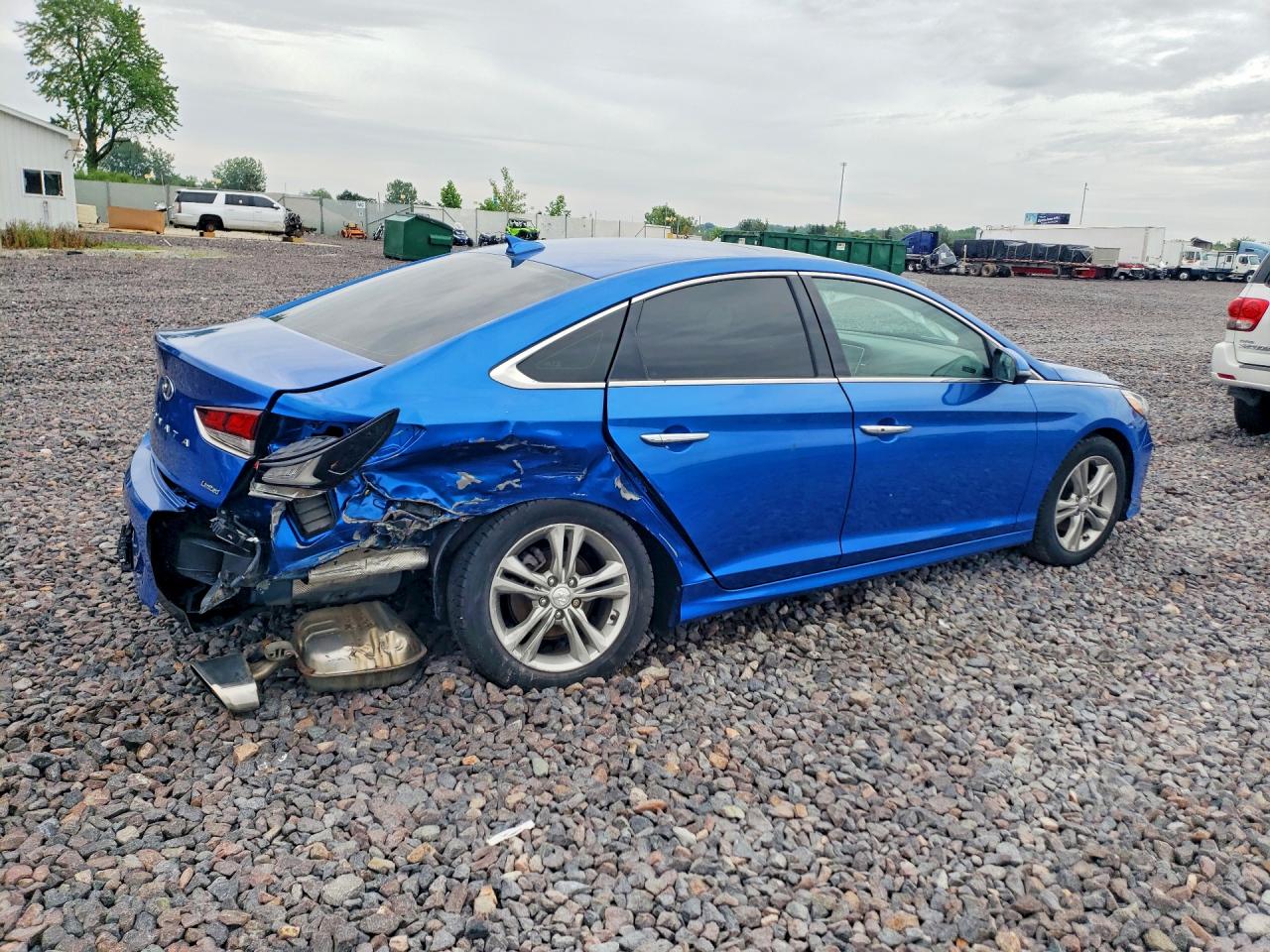 2018 Hyundai Sonata Limited Blue vin: 5NPE34AF5JH692915