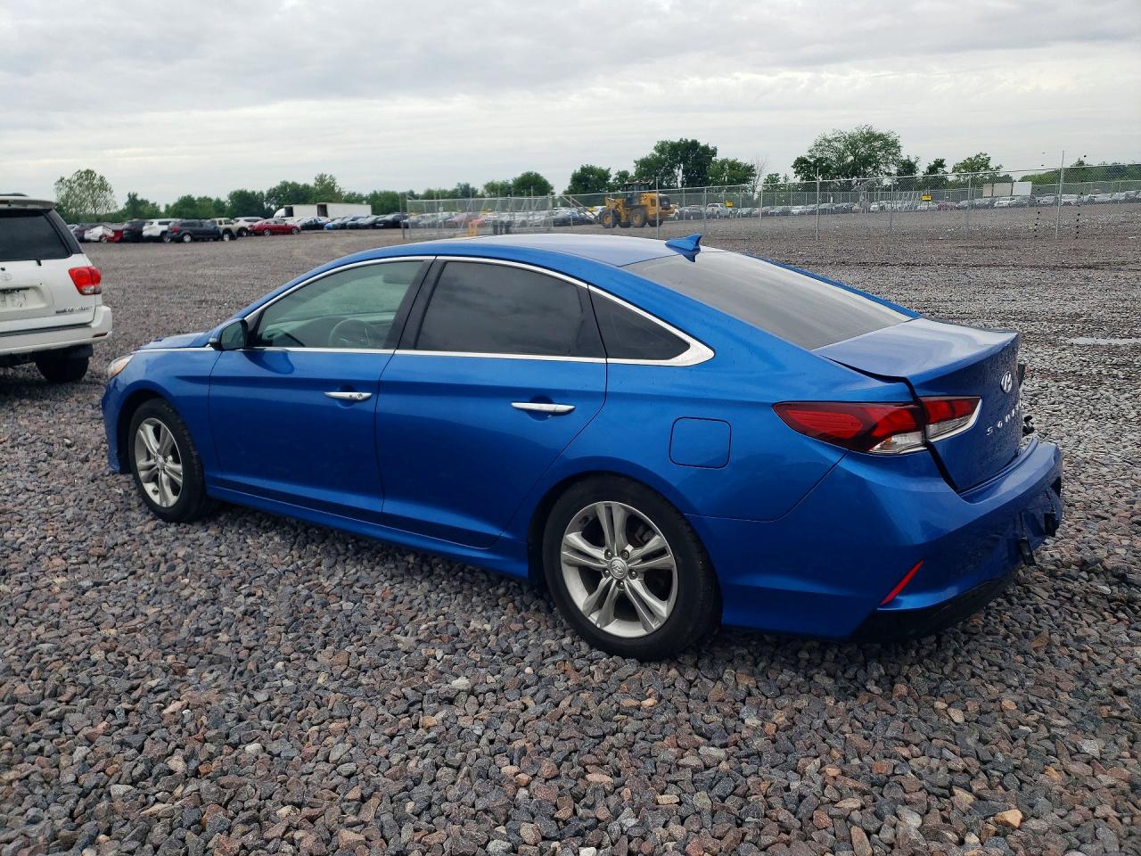 2018 Hyundai Sonata Limited Blue vin: 5NPE34AF5JH692915